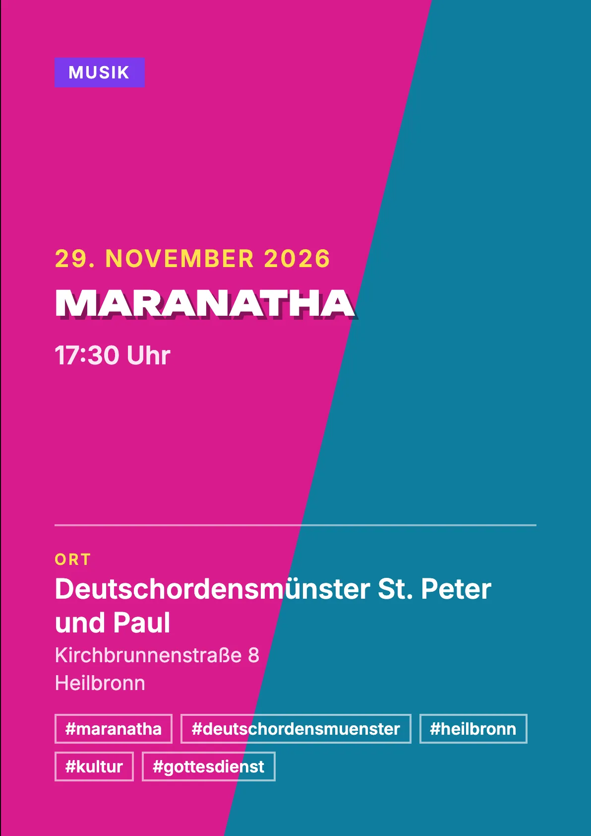 Veranstaltungsflyer