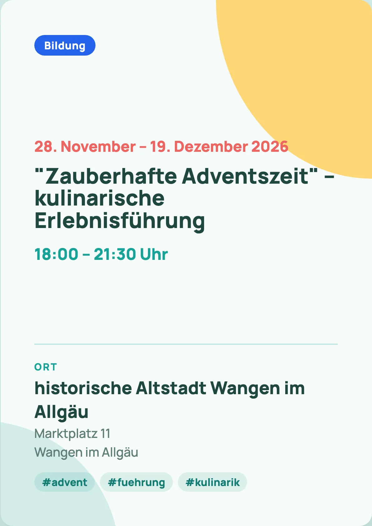 Veranstaltungsflyer