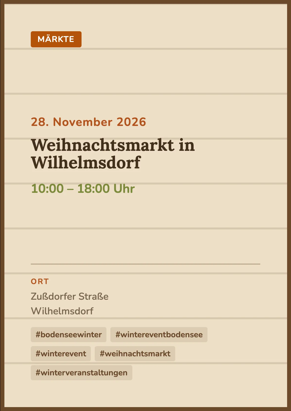 Veranstaltungsflyer