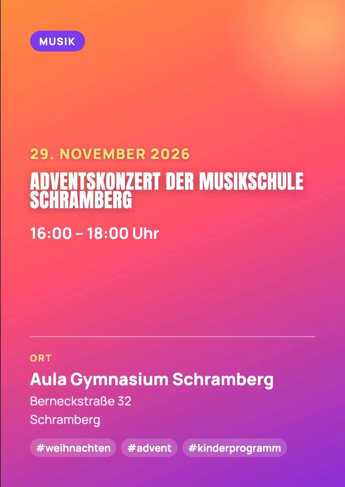 Veranstaltungsflyer