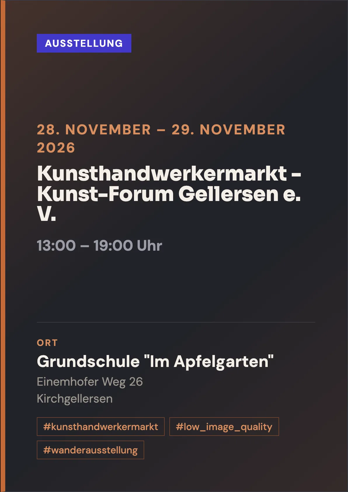 Veranstaltungsflyer