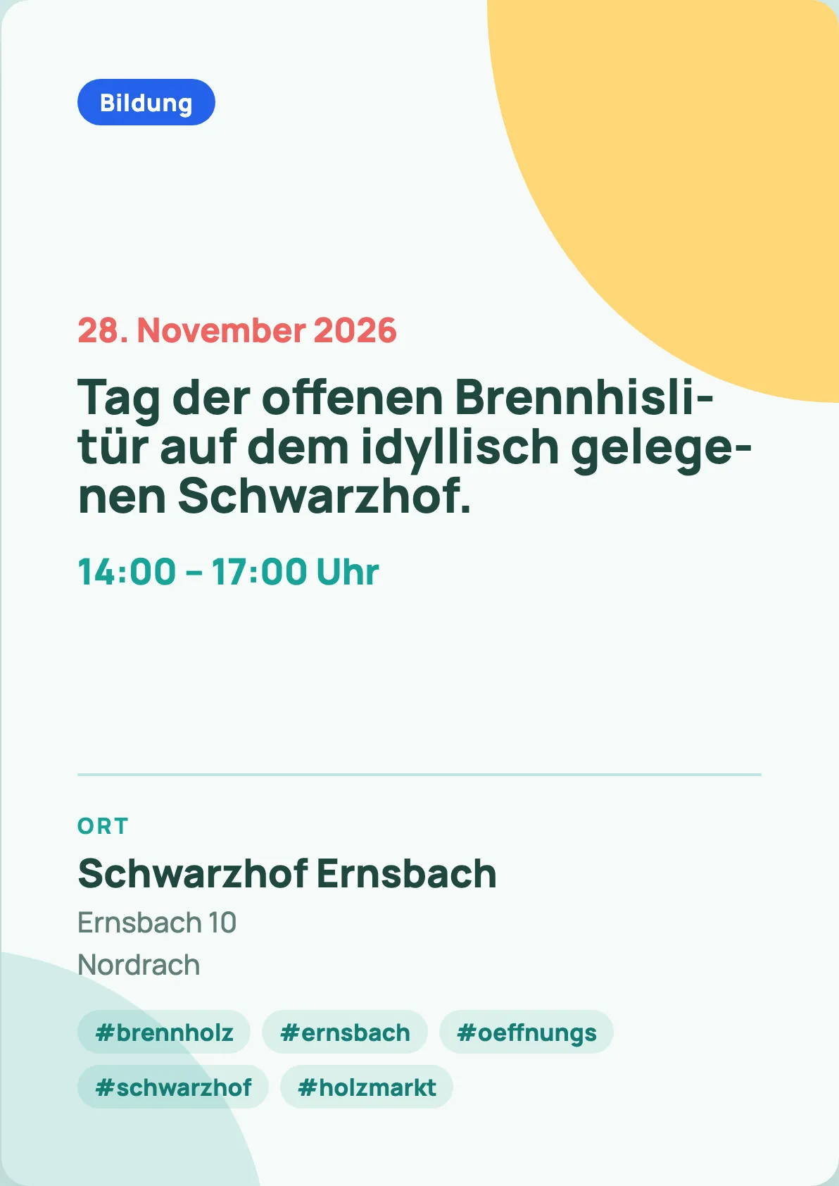 Veranstaltungsflyer