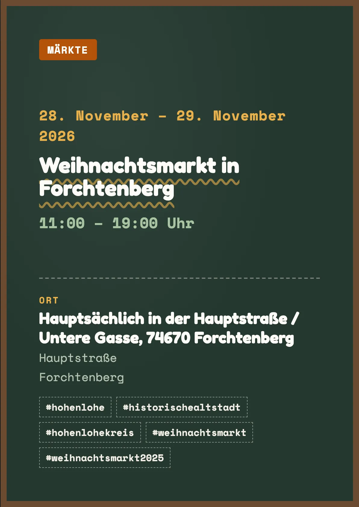 Veranstaltungsflyer