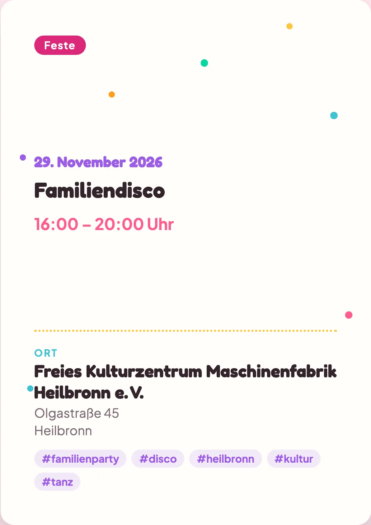 Veranstaltungsflyer