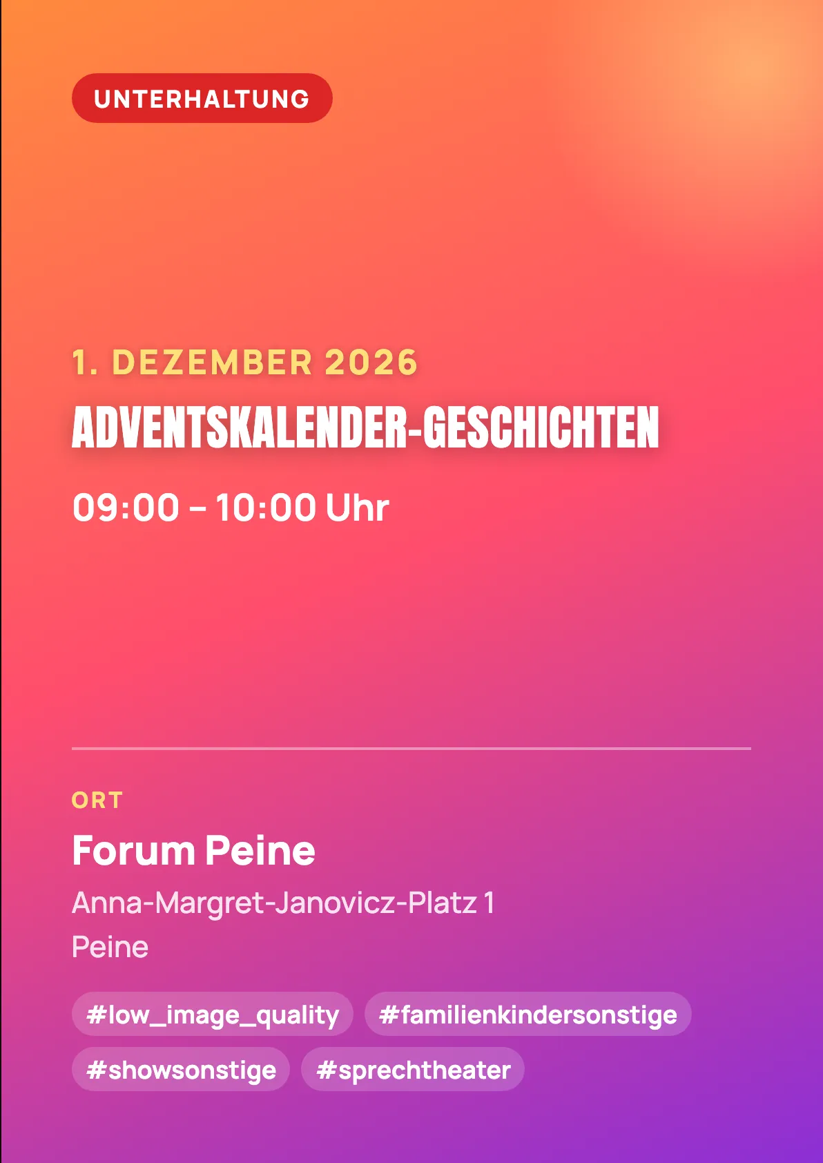 Veranstaltungsflyer