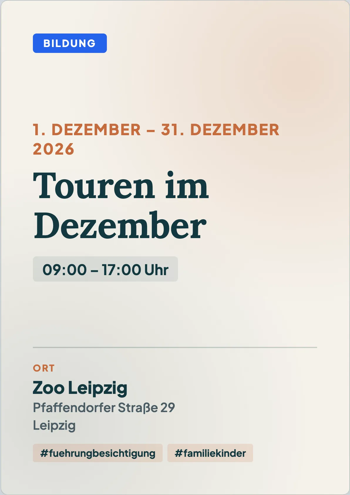Veranstaltungsflyer