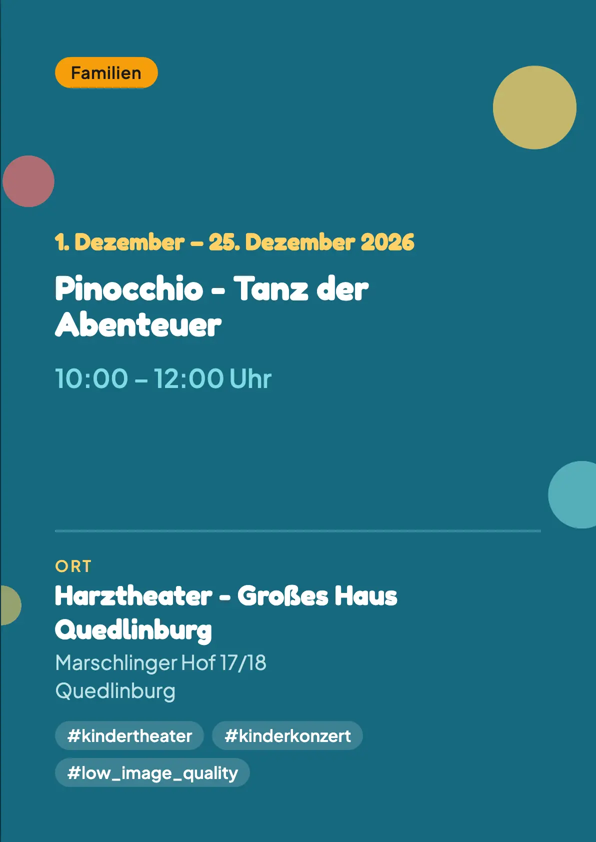 Veranstaltungsflyer