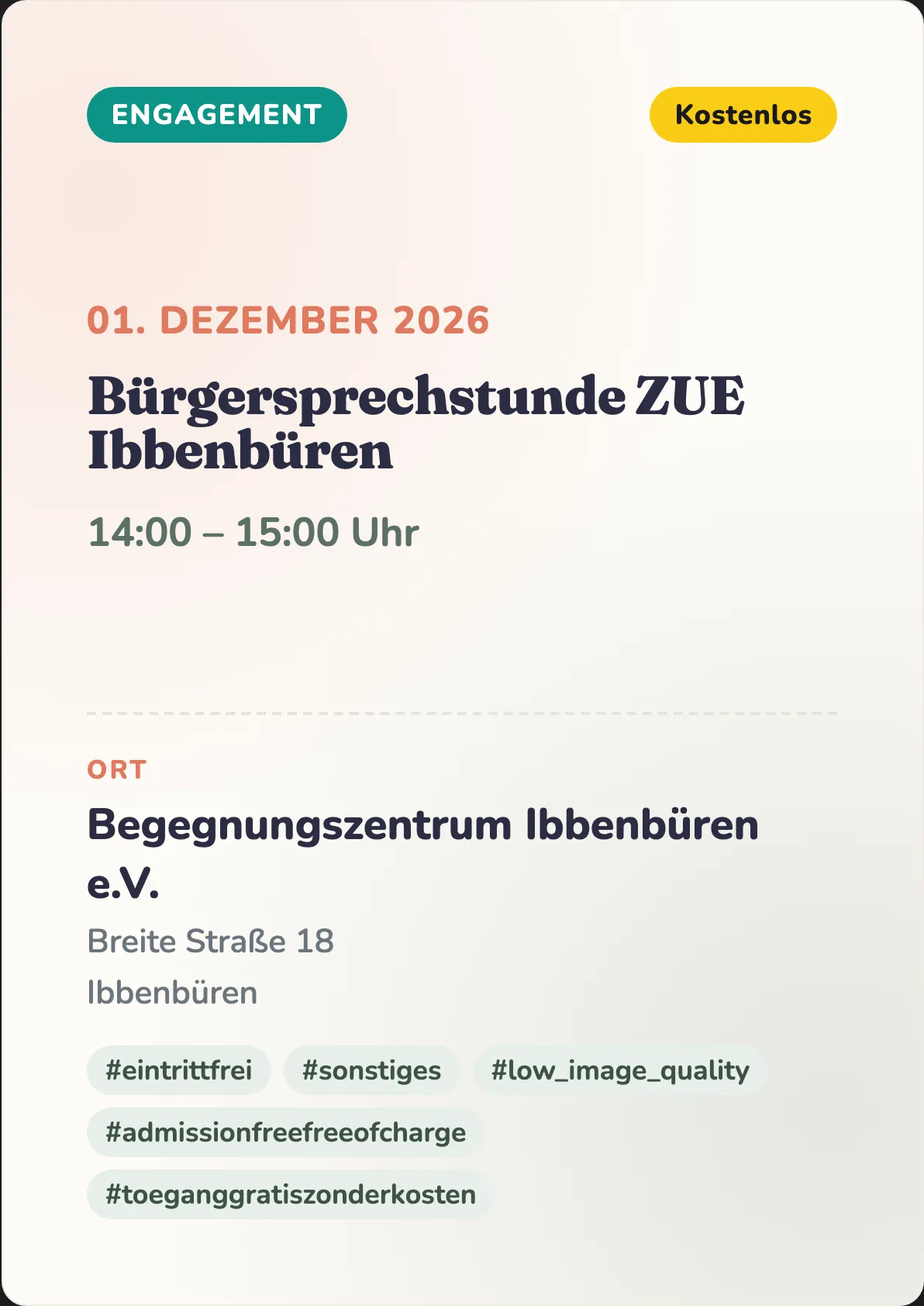 Veranstaltungsflyer