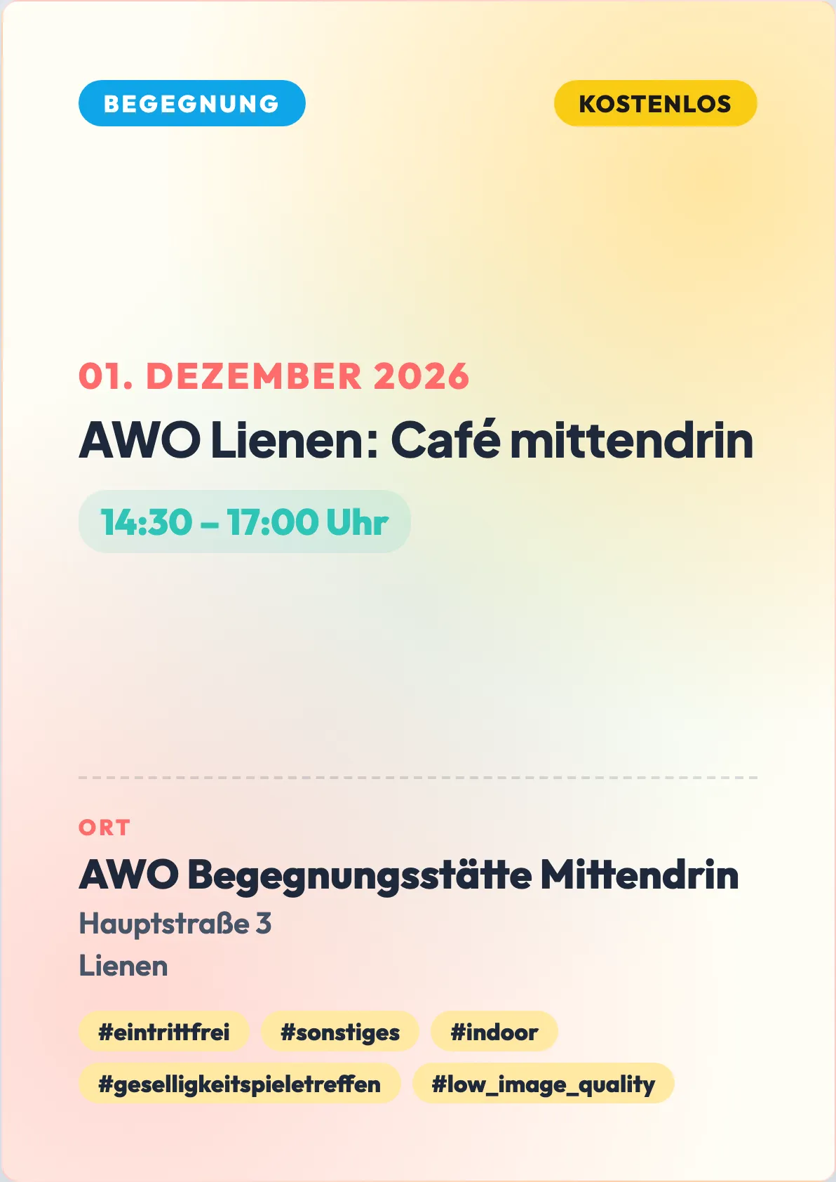 Veranstaltungsflyer