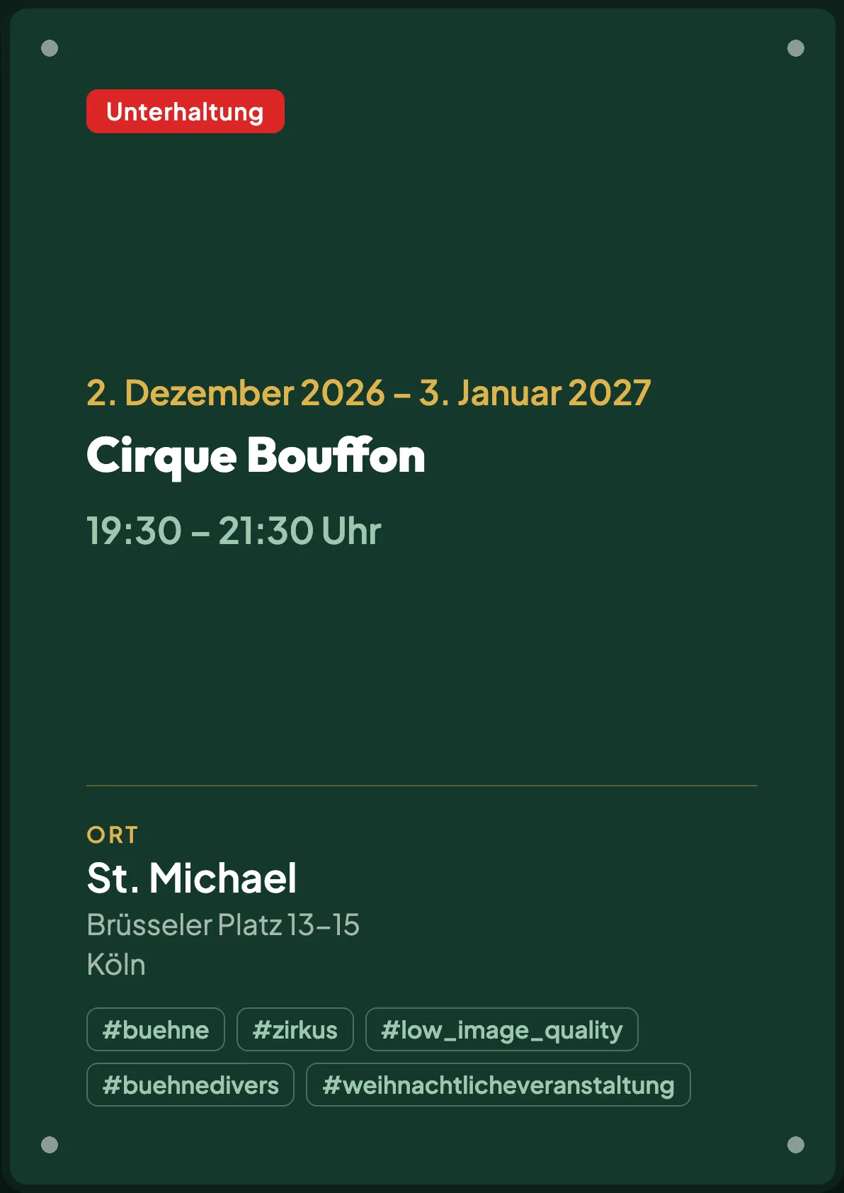 Veranstaltungsflyer