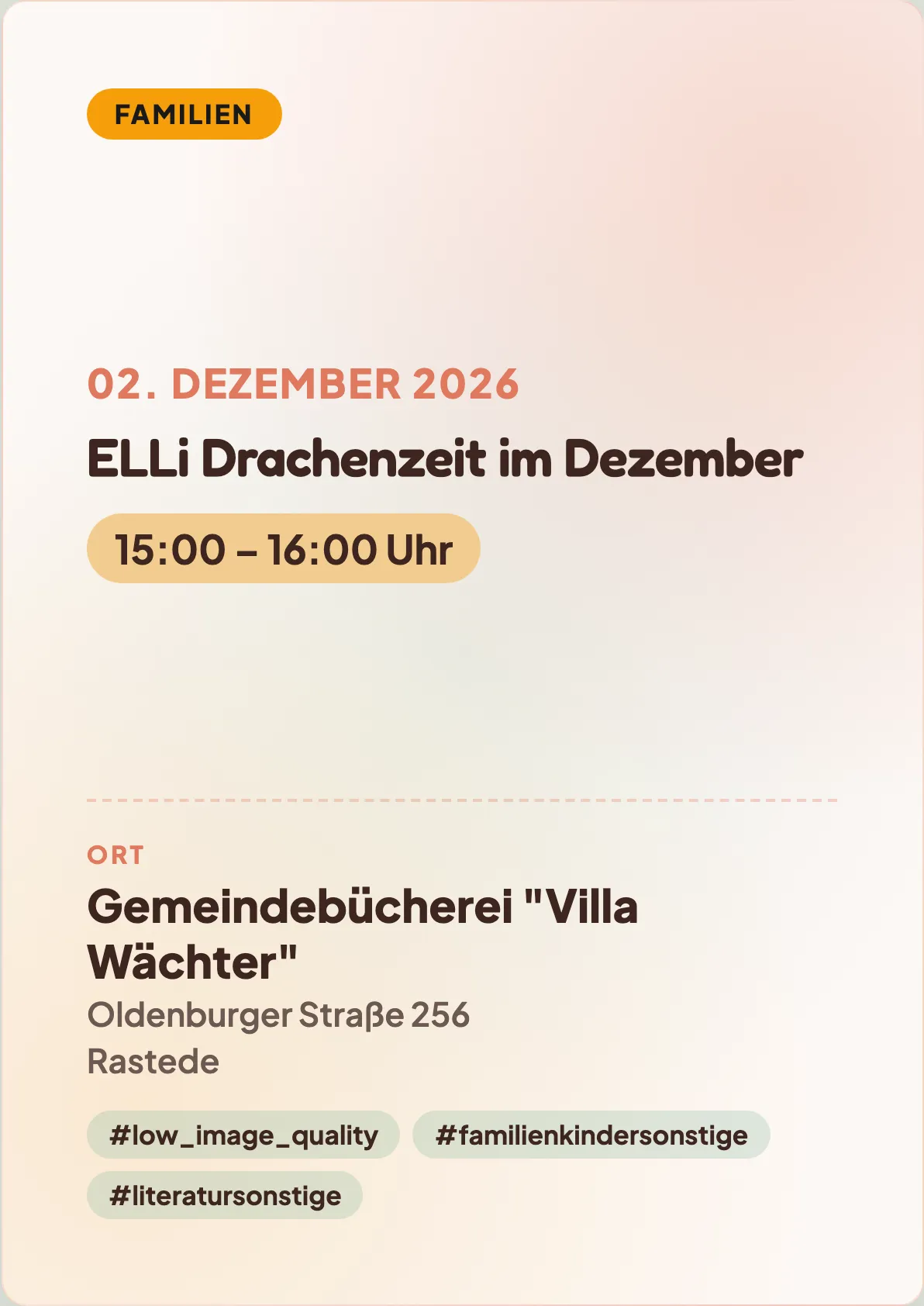 Veranstaltungsflyer