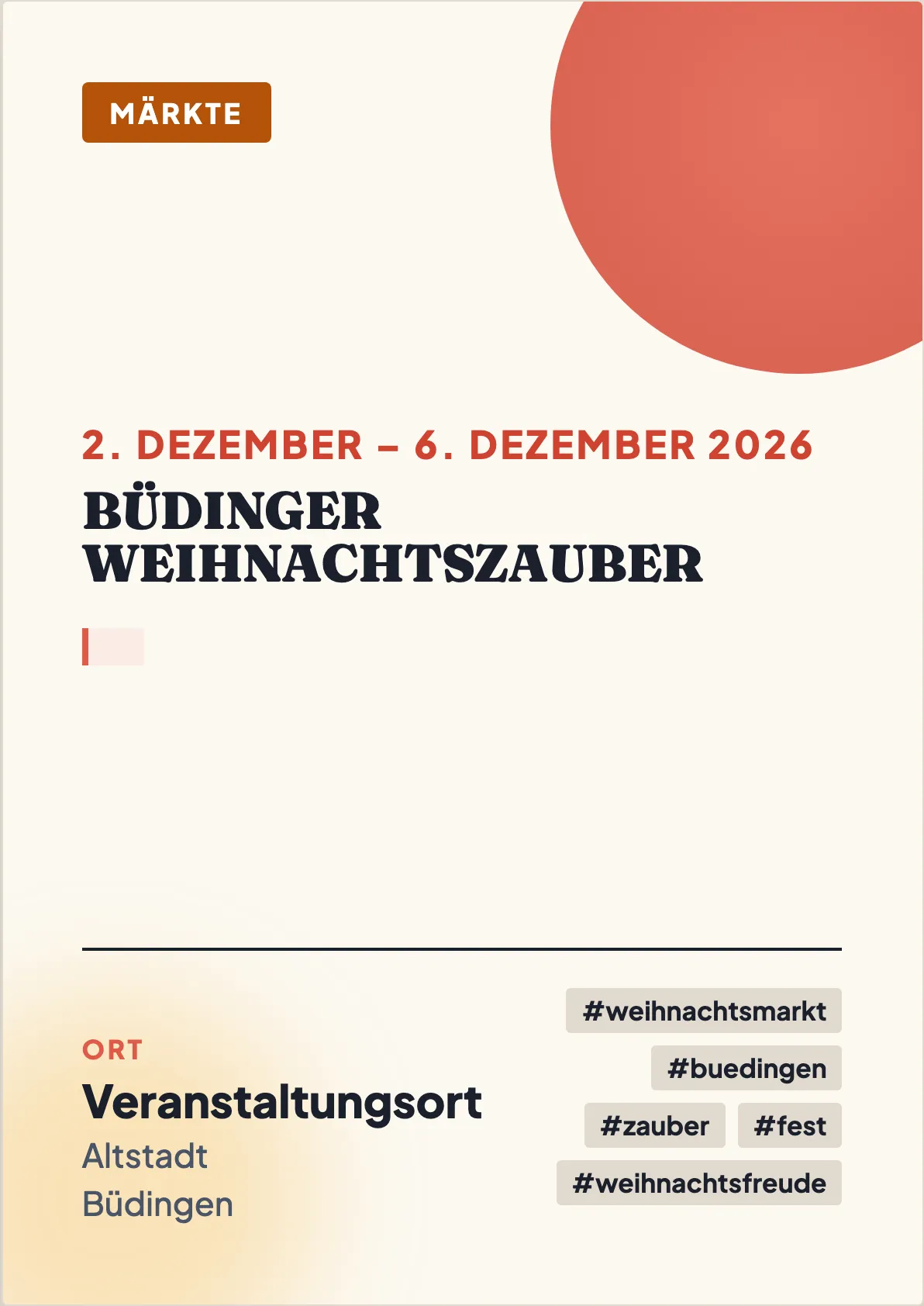 Veranstaltungsflyer