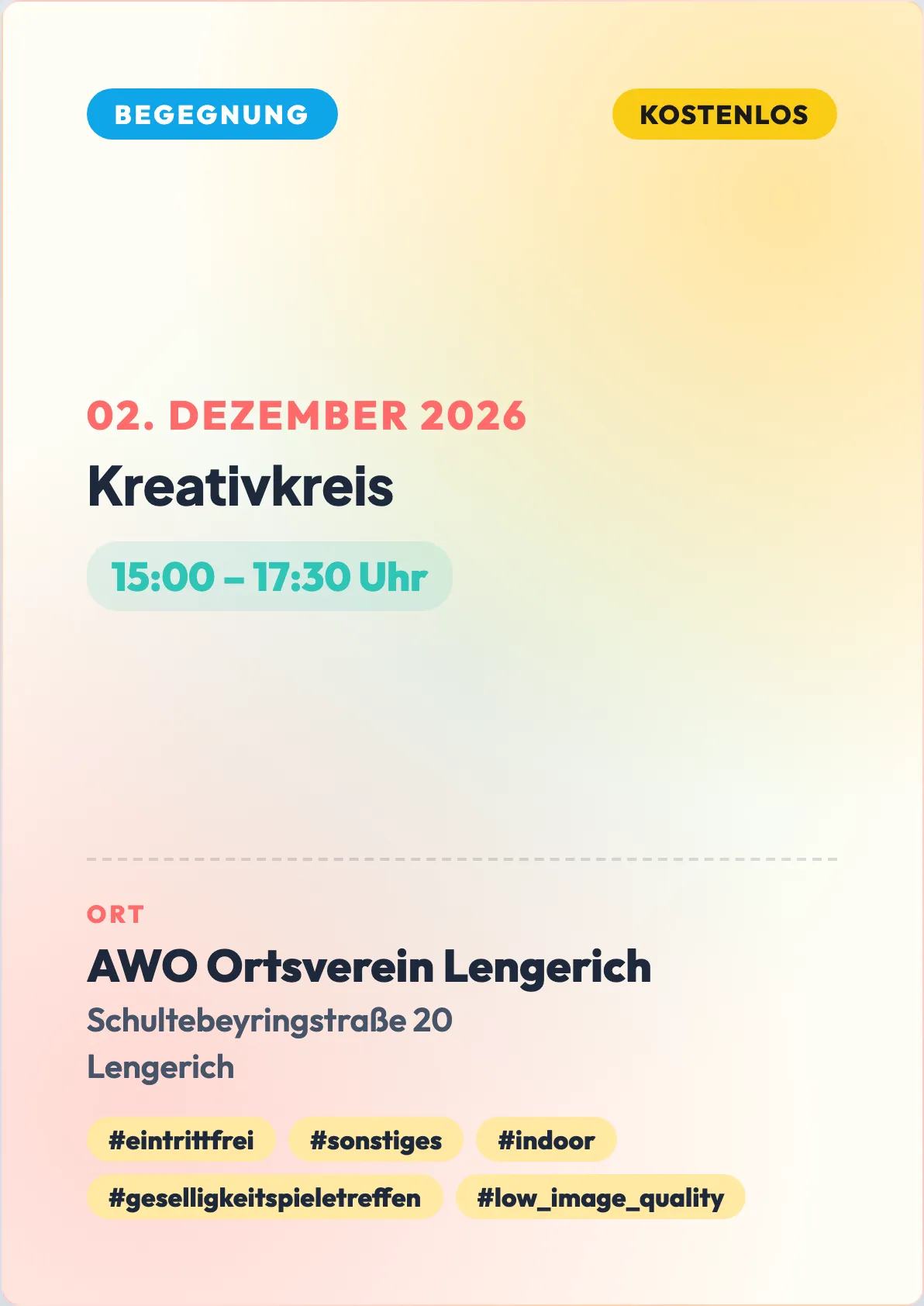 Veranstaltungsflyer