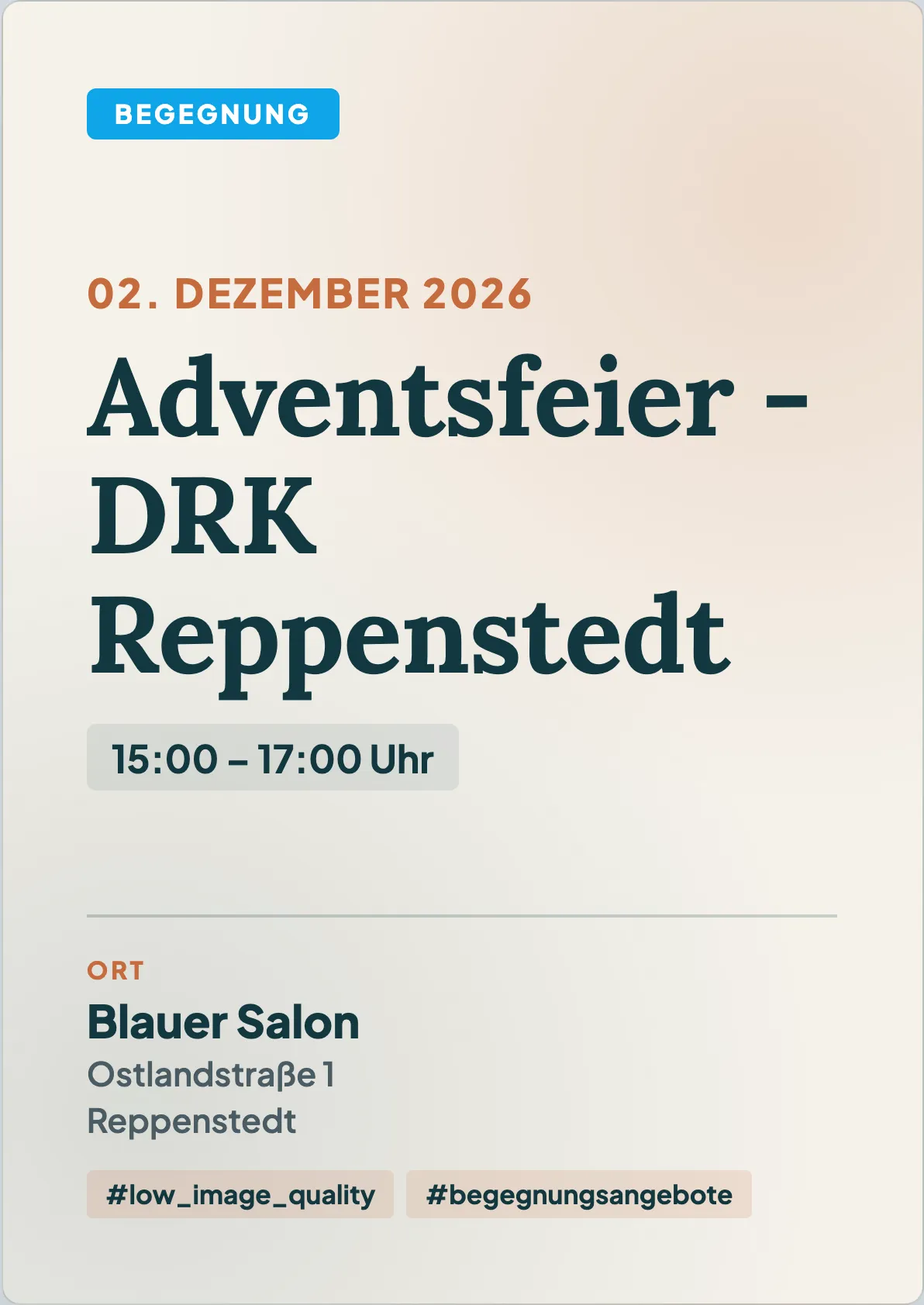 Veranstaltungsflyer
