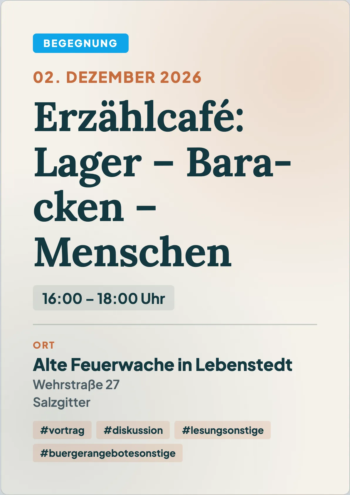 Veranstaltungsflyer