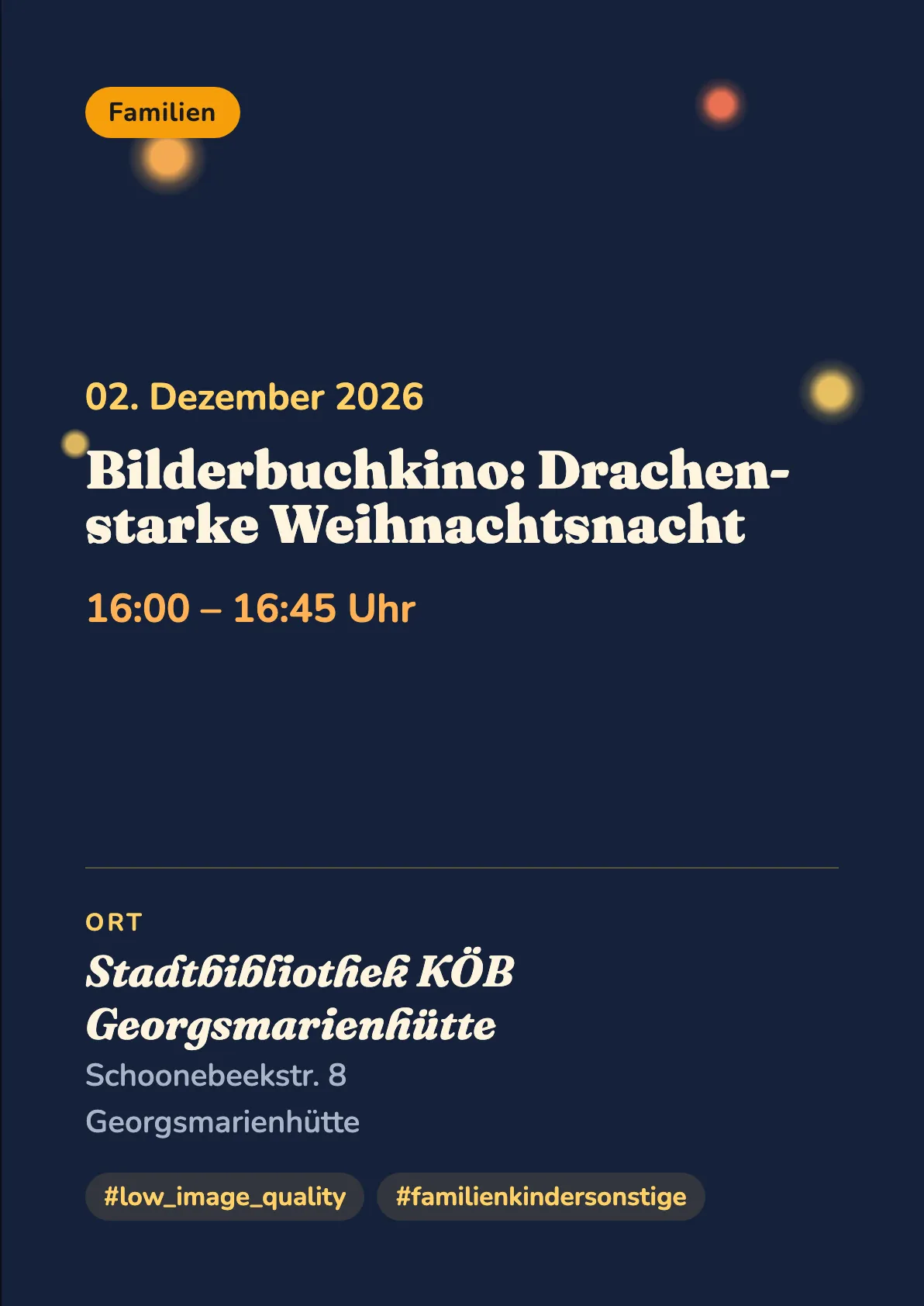 Veranstaltungsflyer