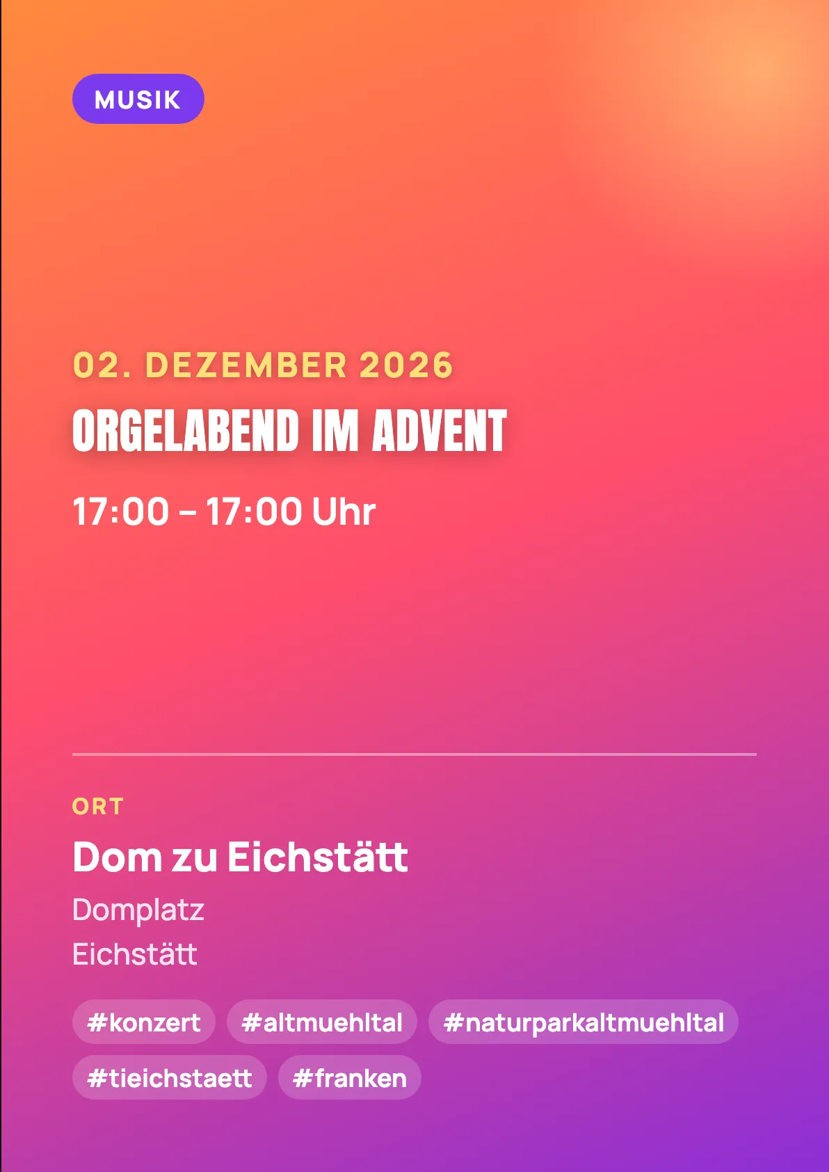 Veranstaltungsflyer