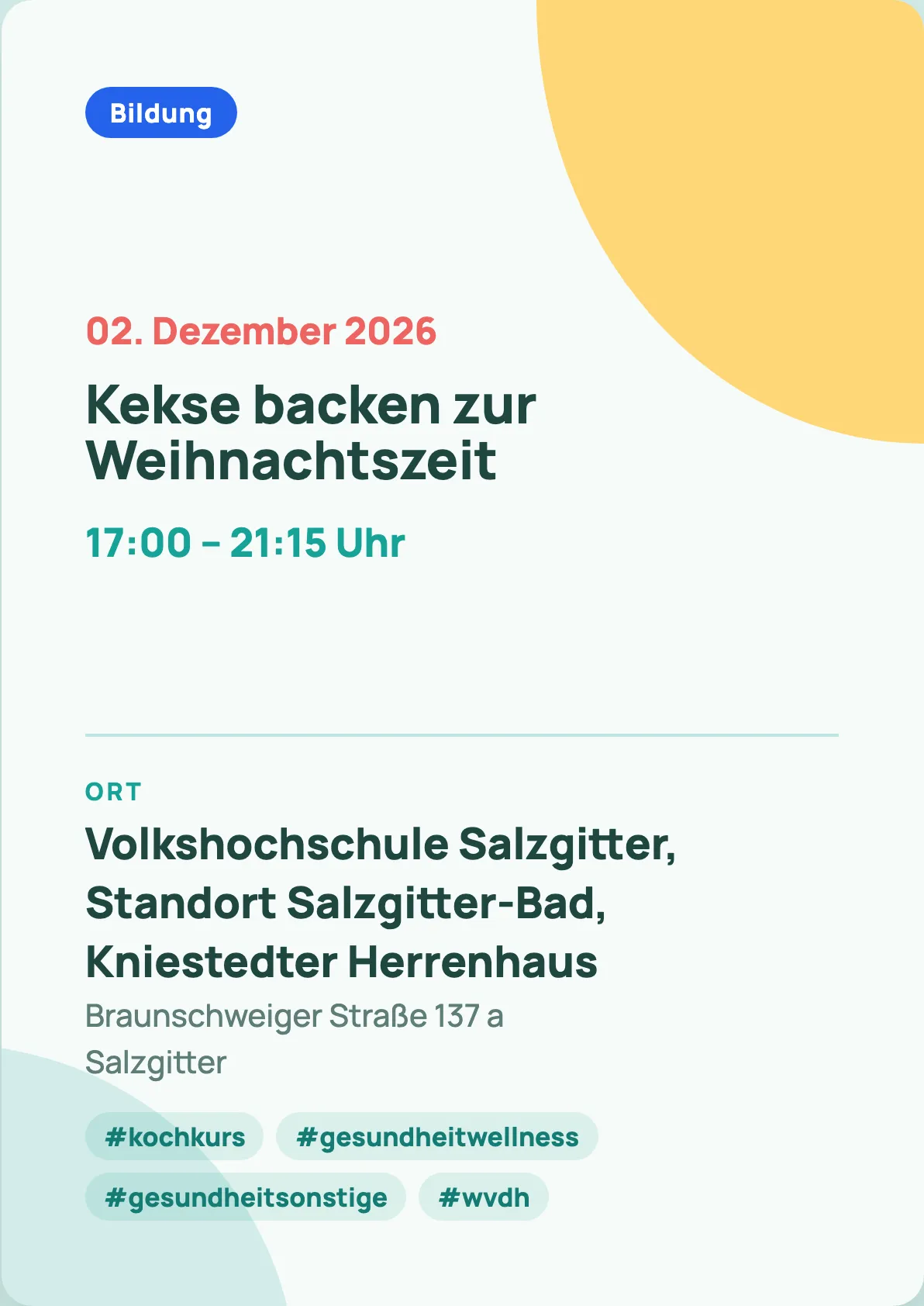 Veranstaltungsflyer