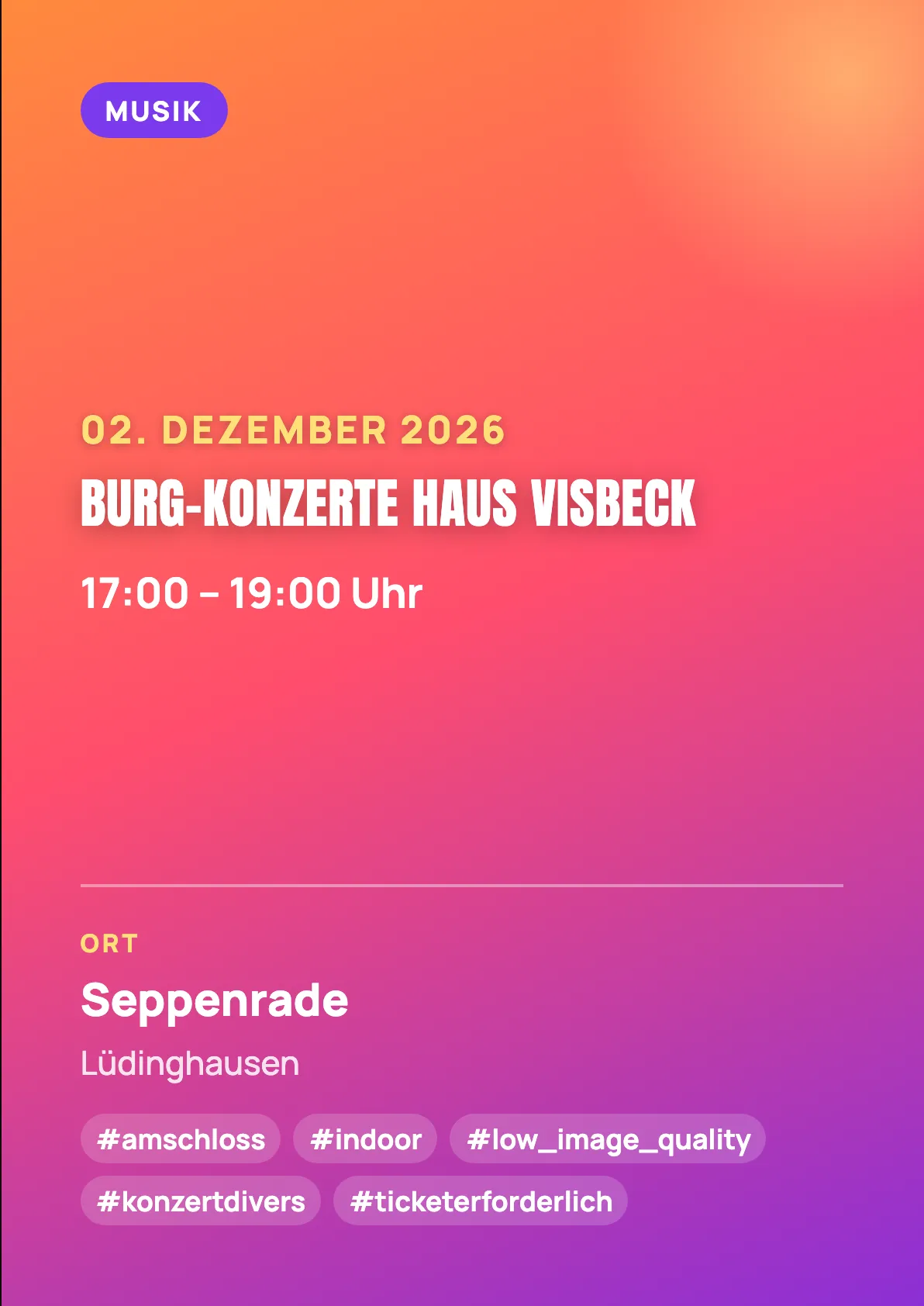 Veranstaltungsflyer