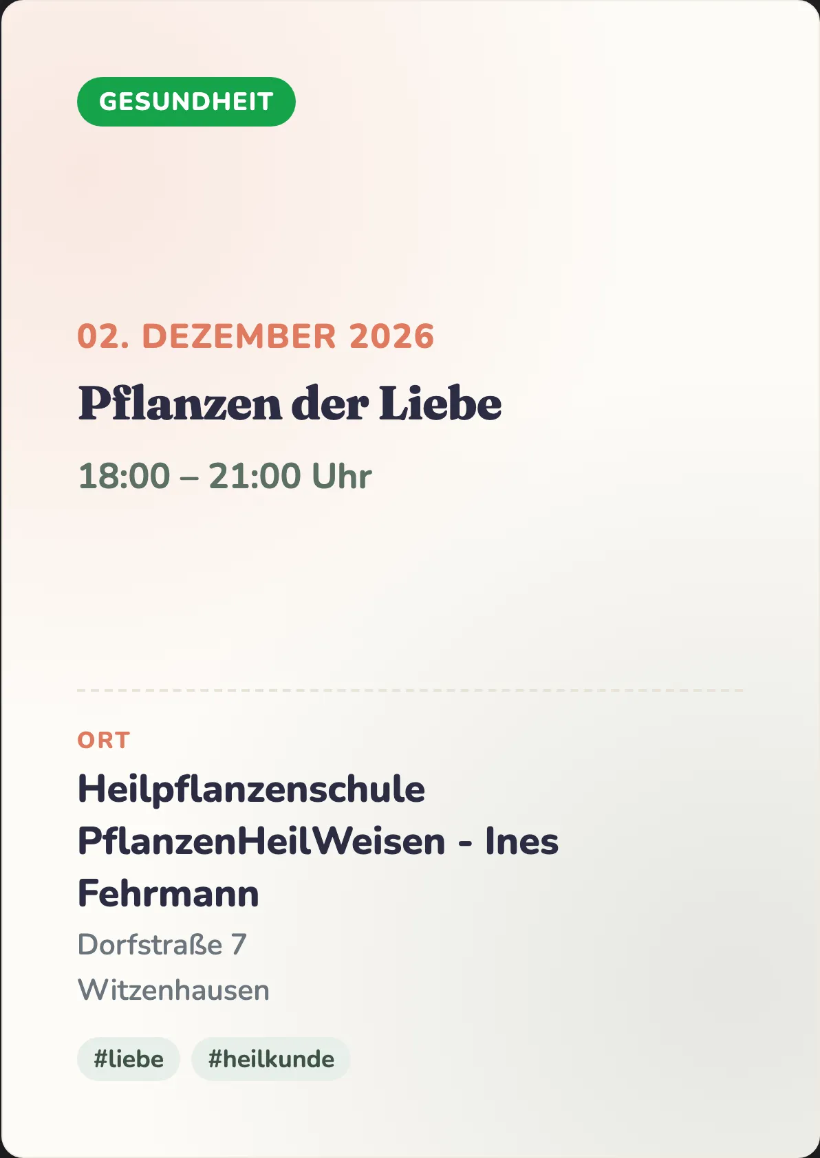 Veranstaltungsflyer