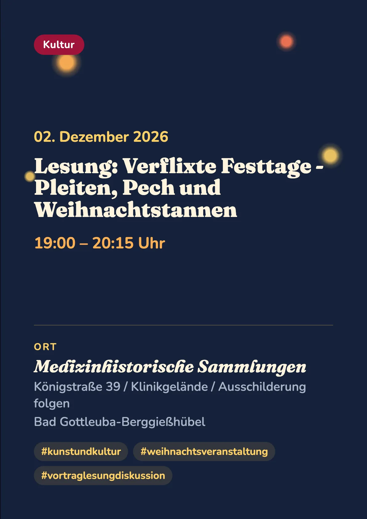 Veranstaltungsflyer