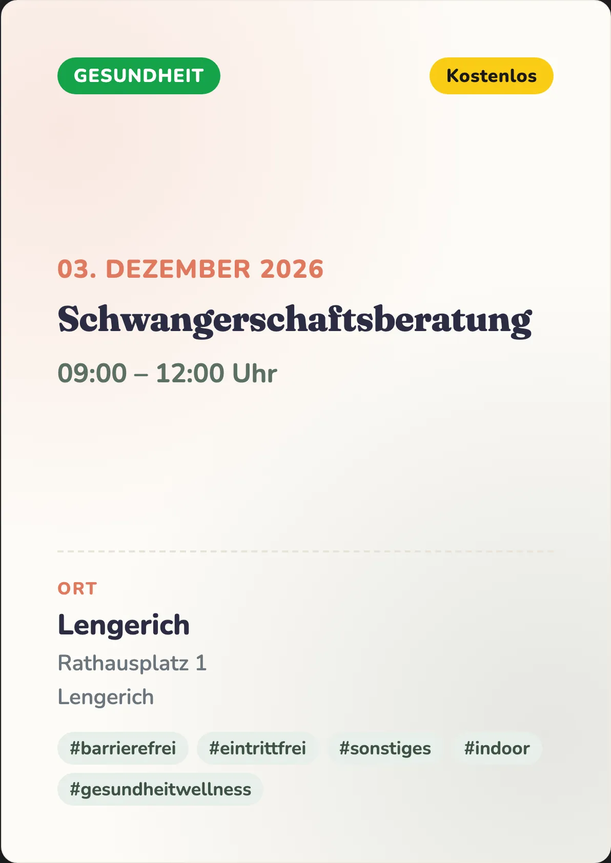 Veranstaltungsflyer