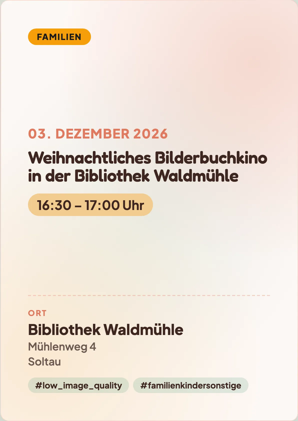 Veranstaltungsflyer