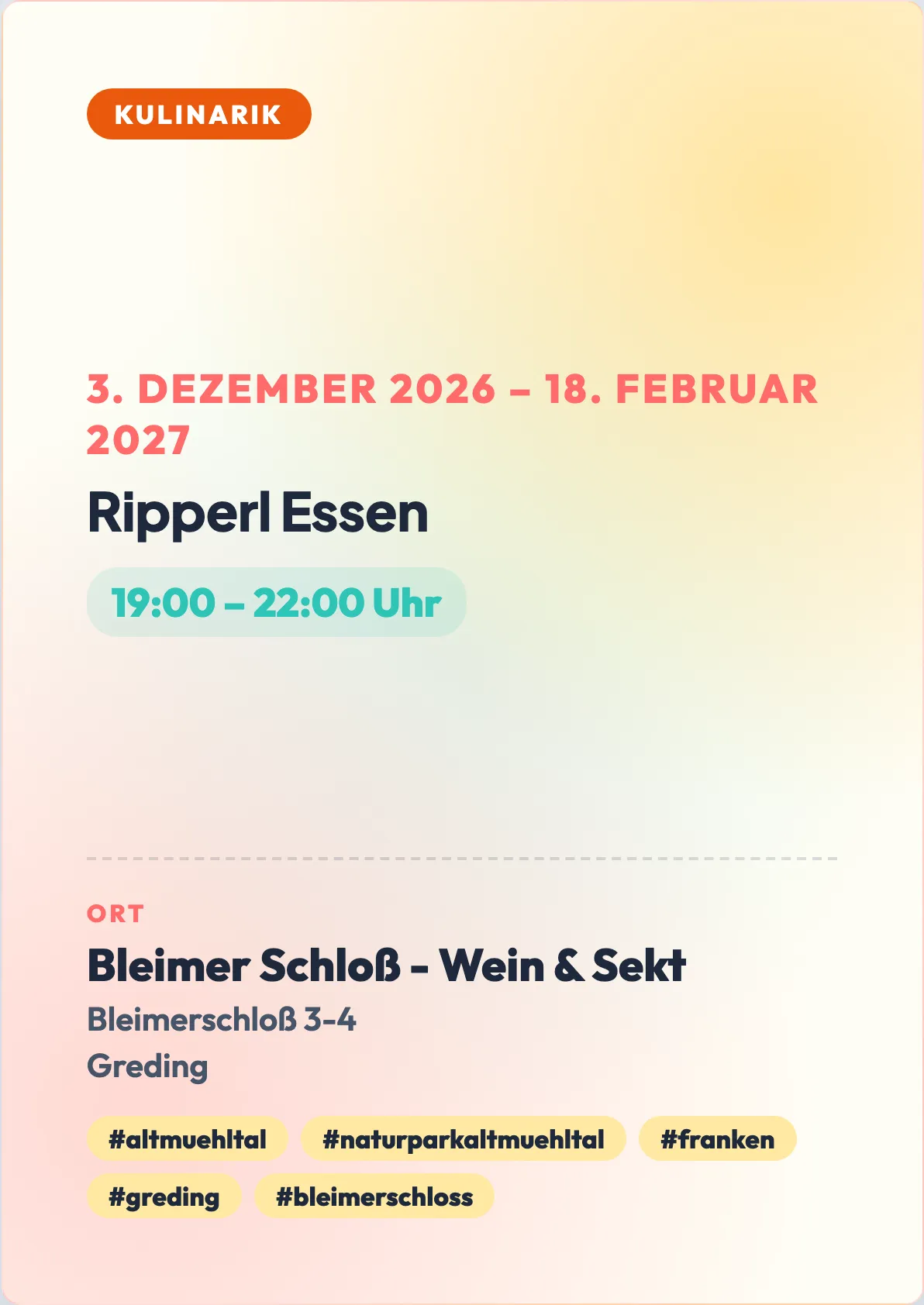 Veranstaltungsflyer