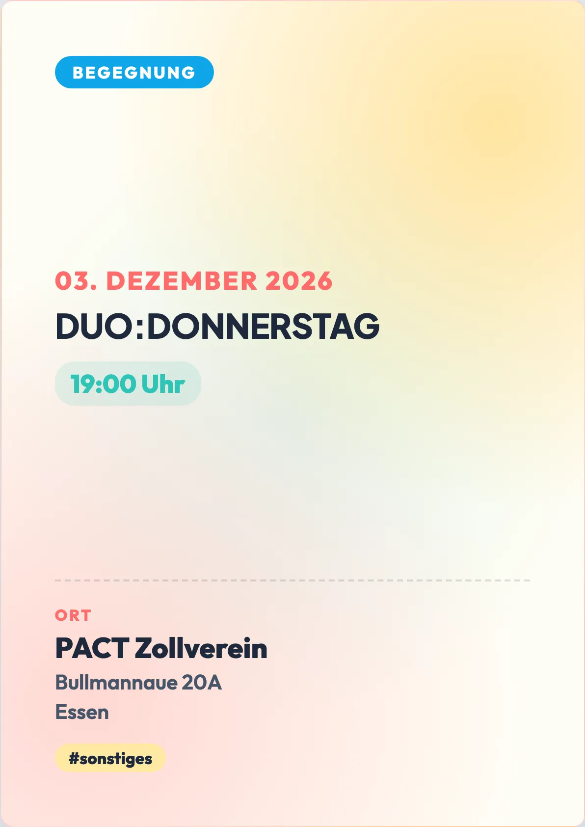 Veranstaltungsflyer