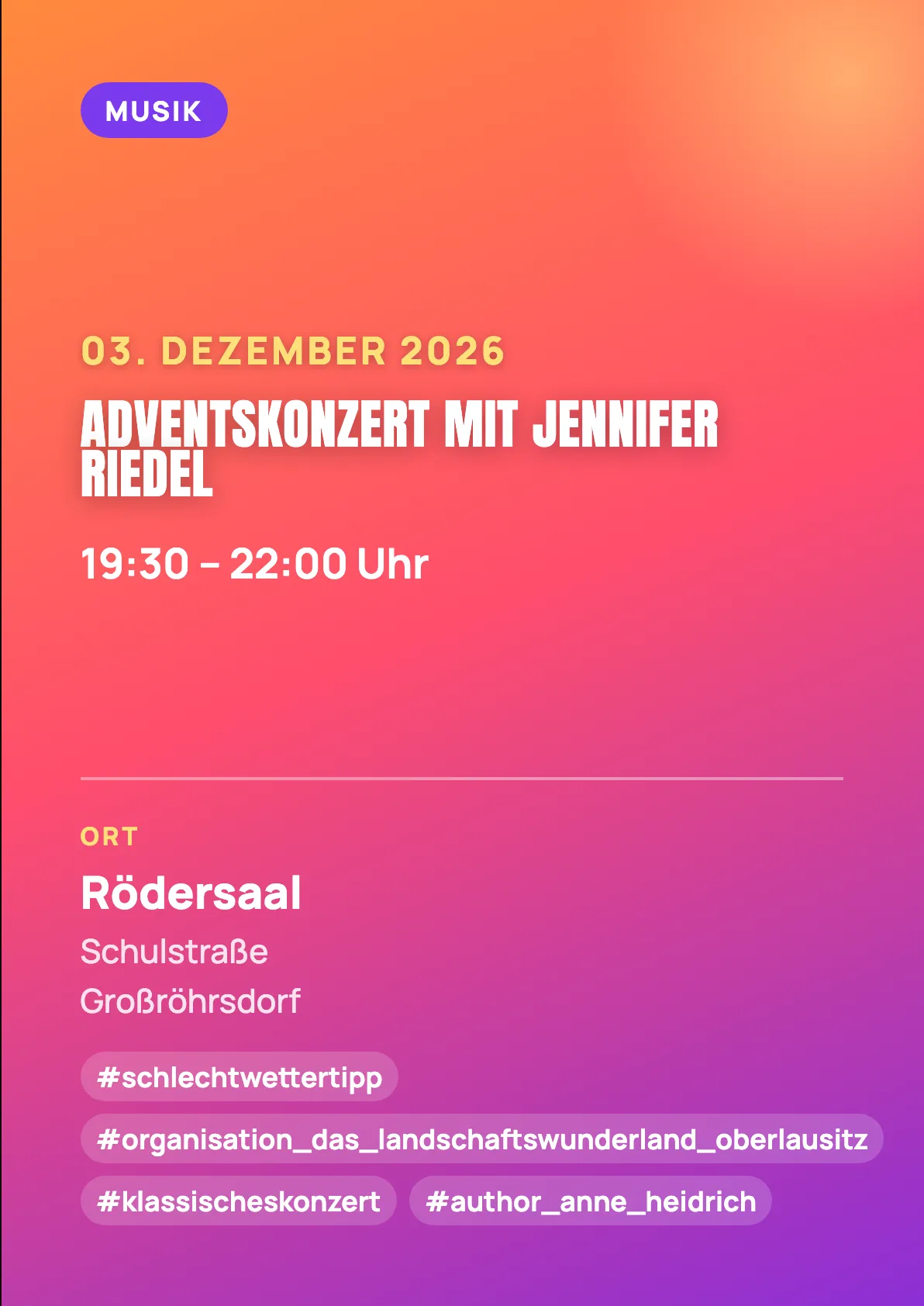 Veranstaltungsflyer