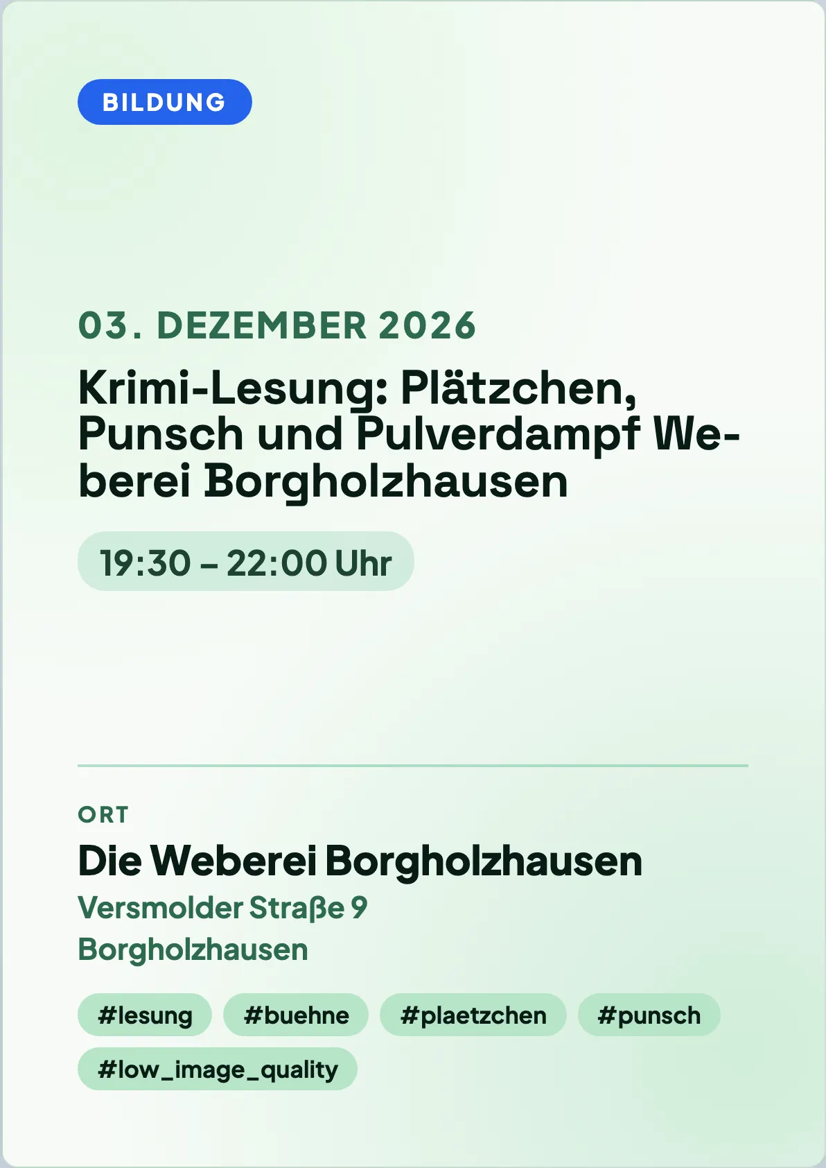 Veranstaltungsflyer