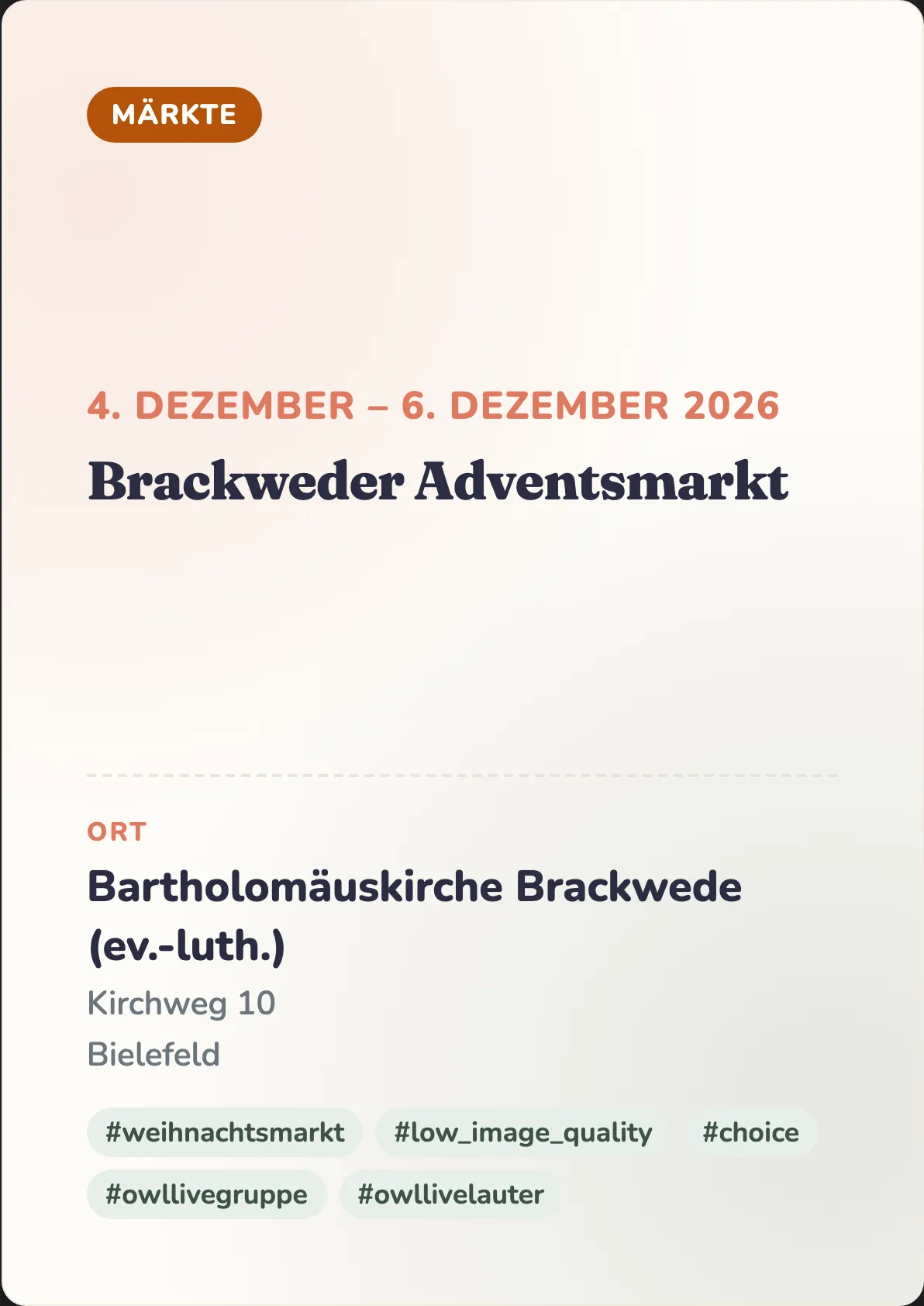 Veranstaltungsflyer