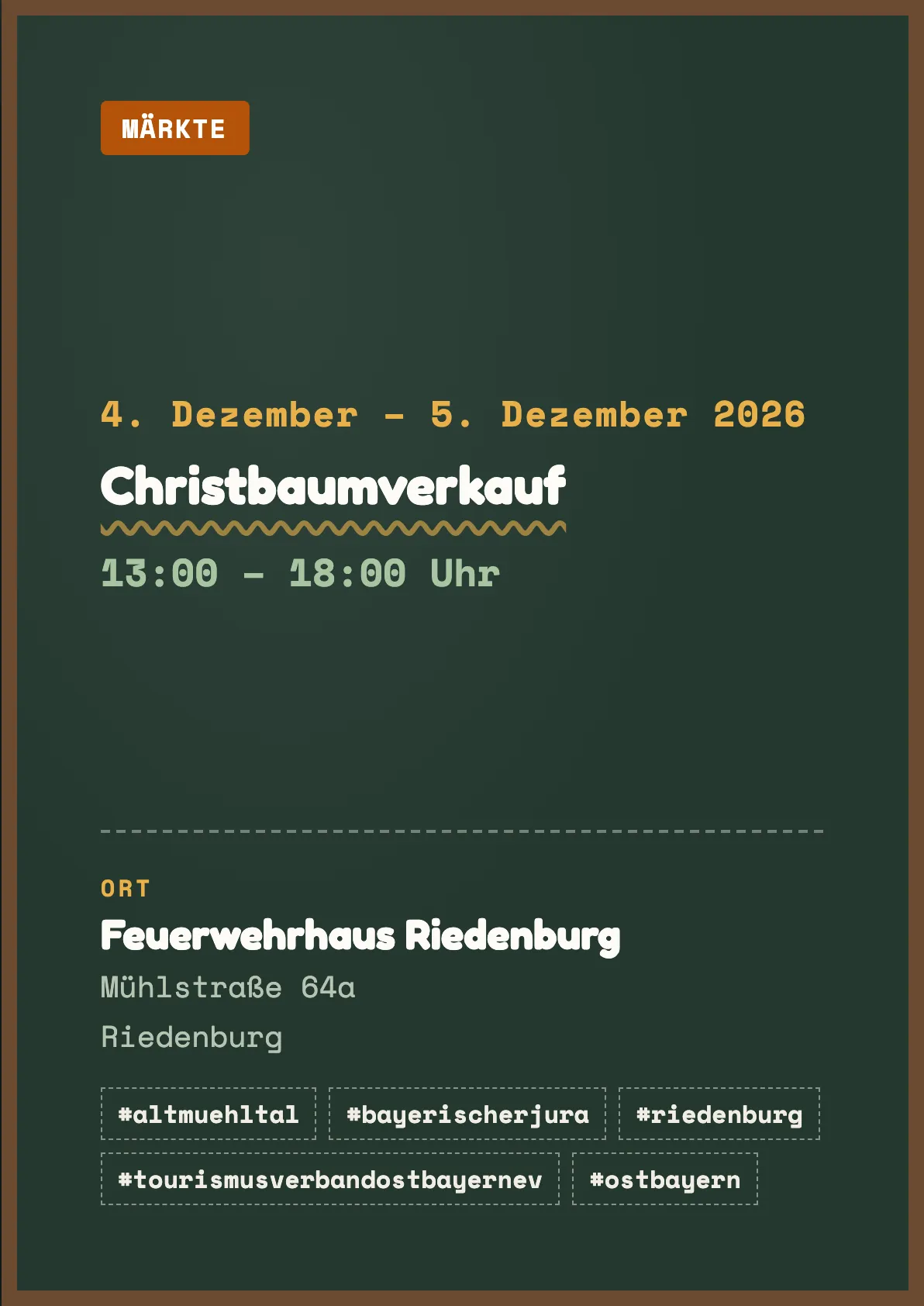 Veranstaltungsflyer