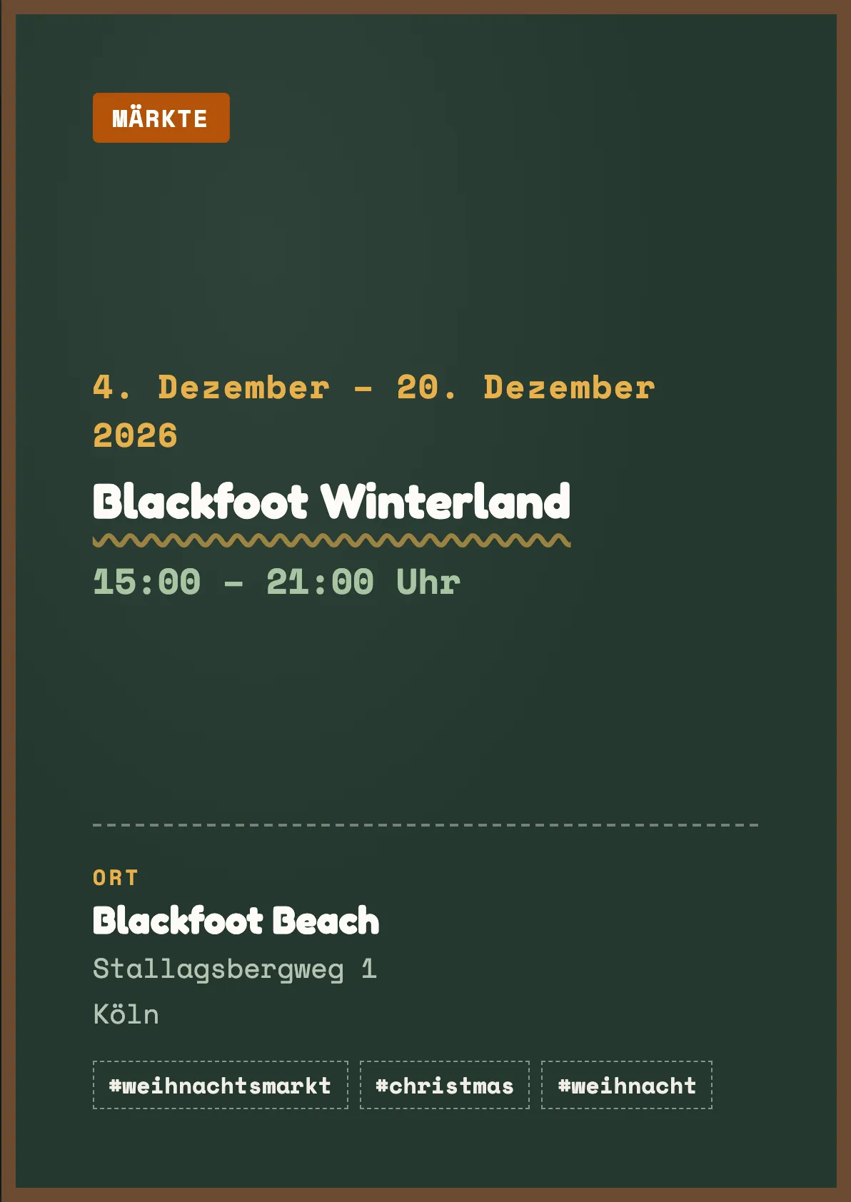 Veranstaltungsflyer