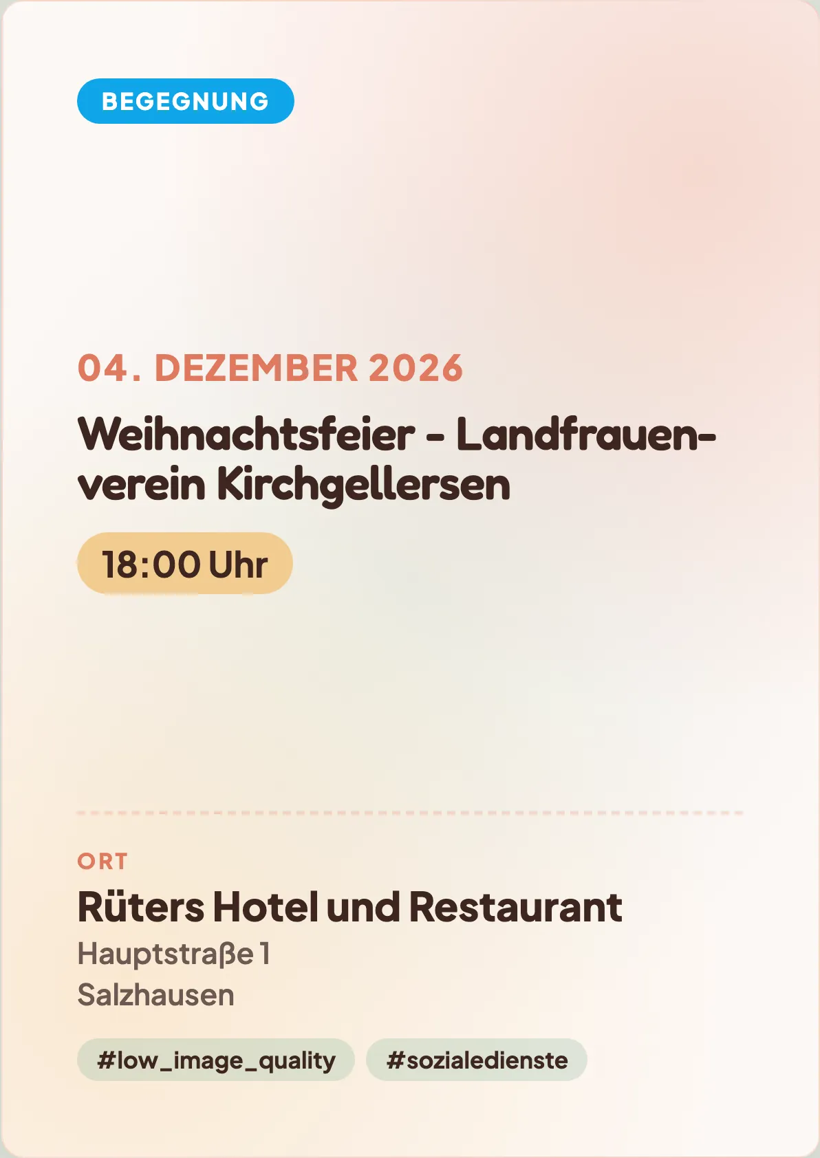 Veranstaltungsflyer