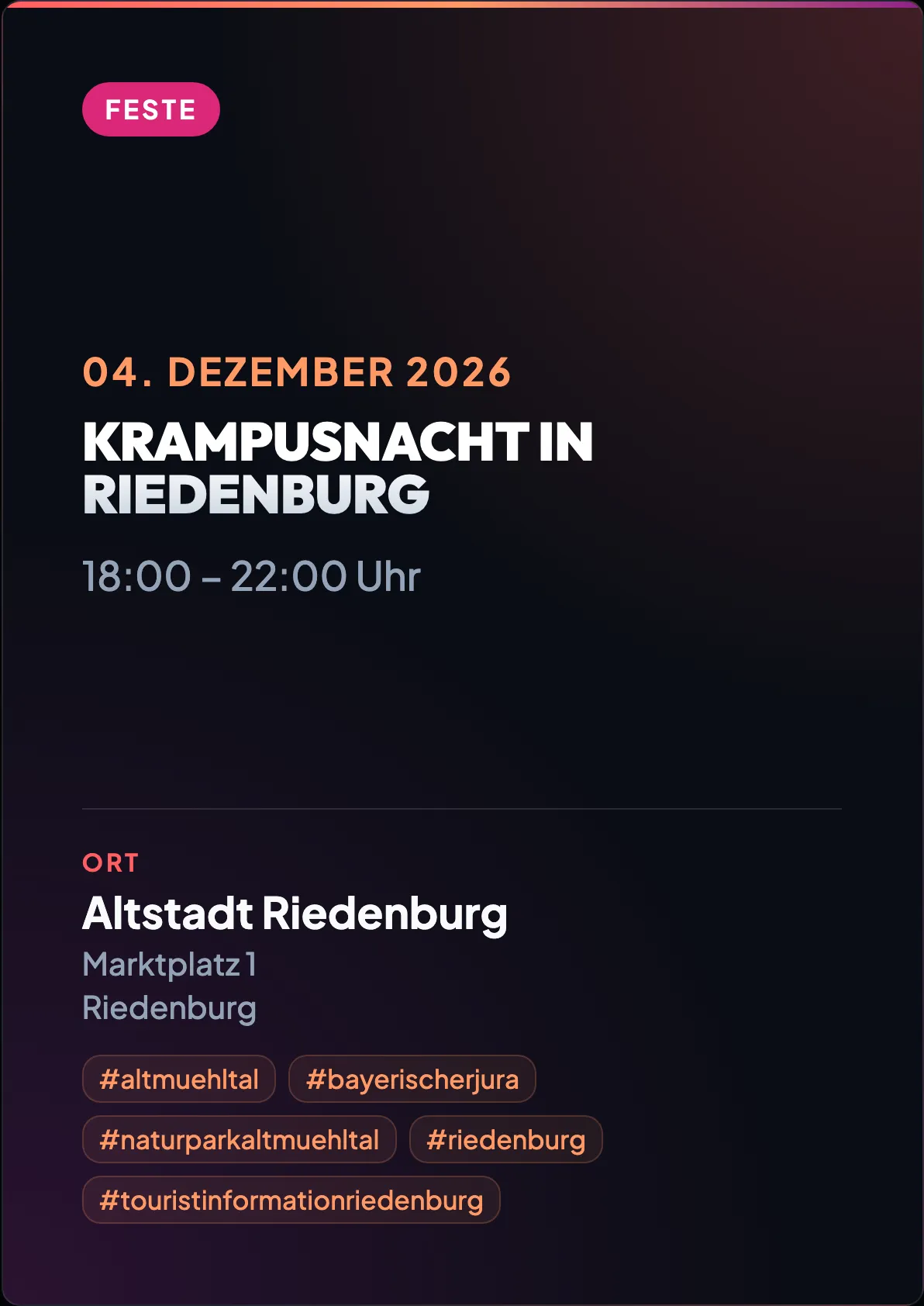 Veranstaltungsflyer