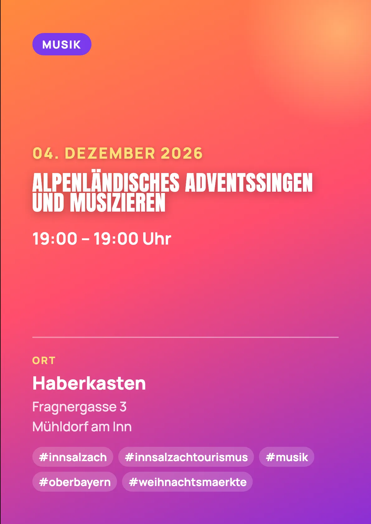 Veranstaltungsflyer