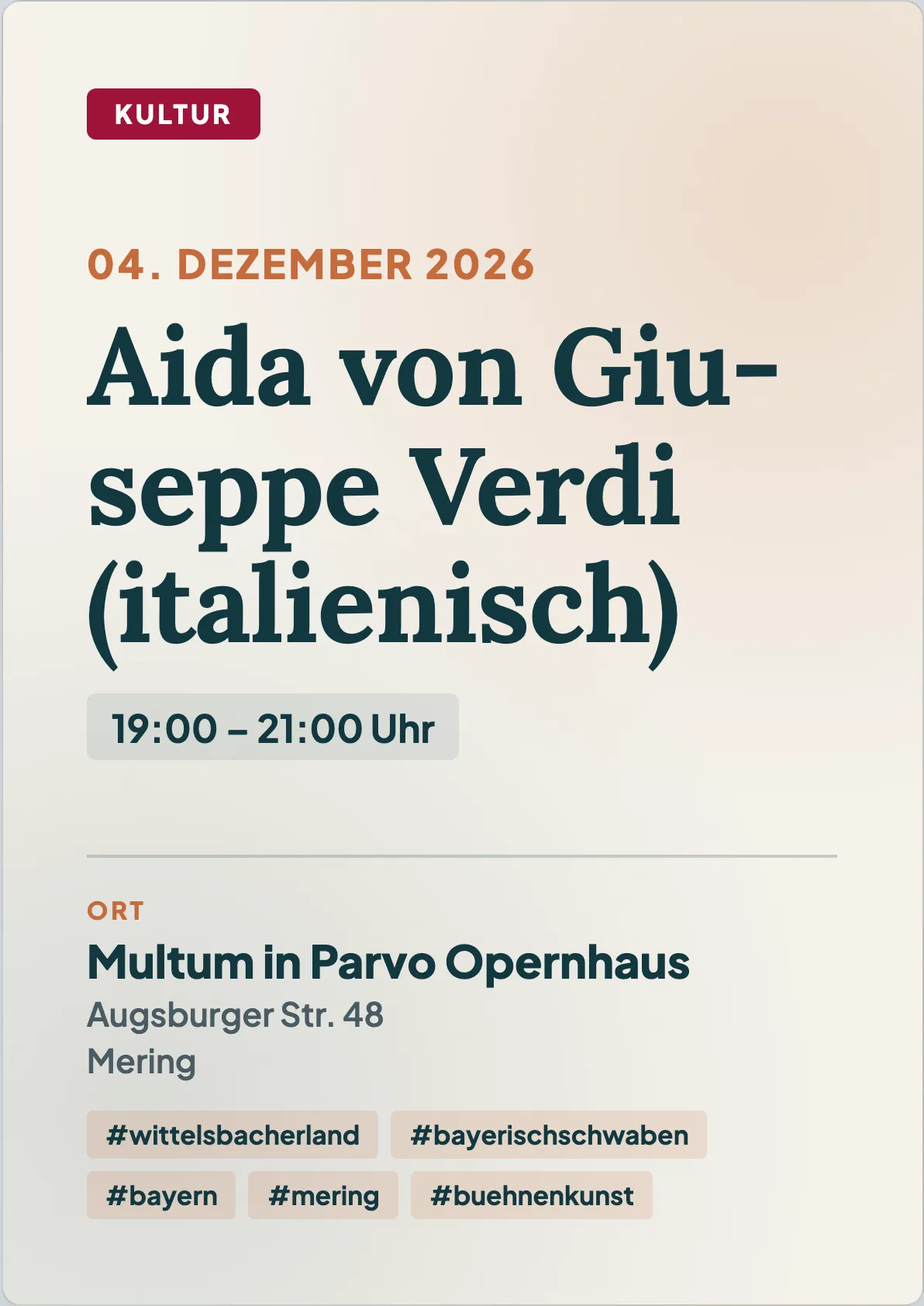 Veranstaltungsflyer