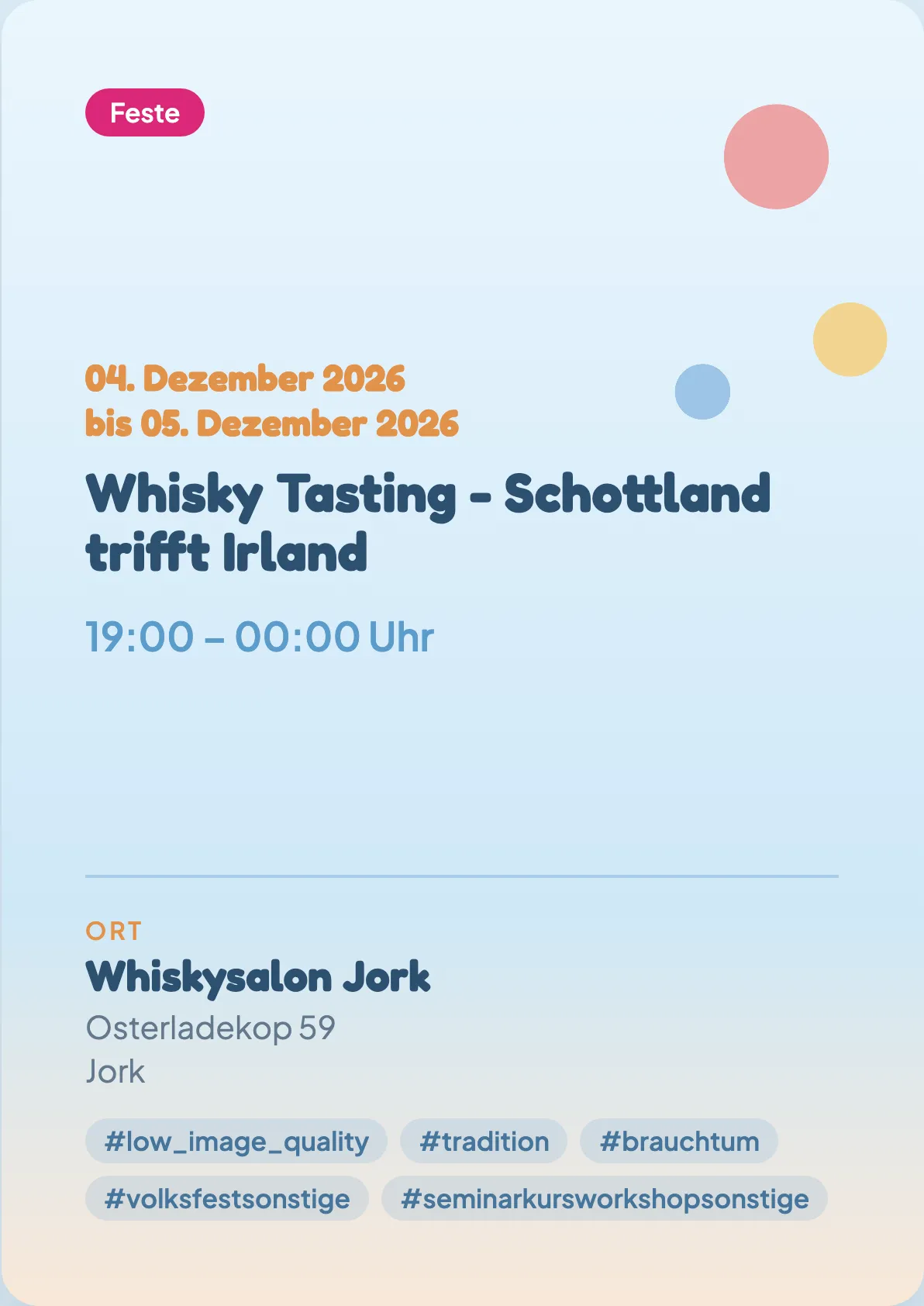 Veranstaltungsflyer