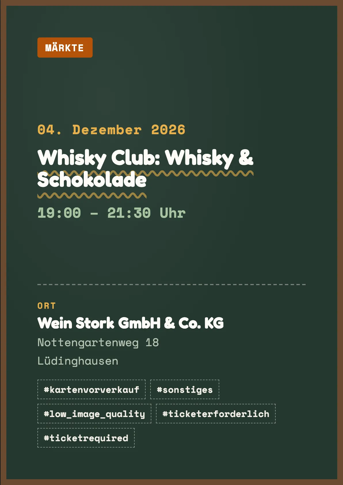 Veranstaltungsflyer