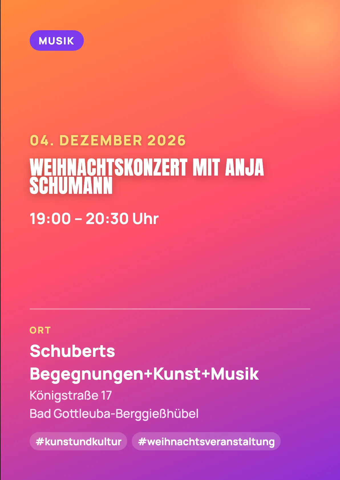 Veranstaltungsflyer