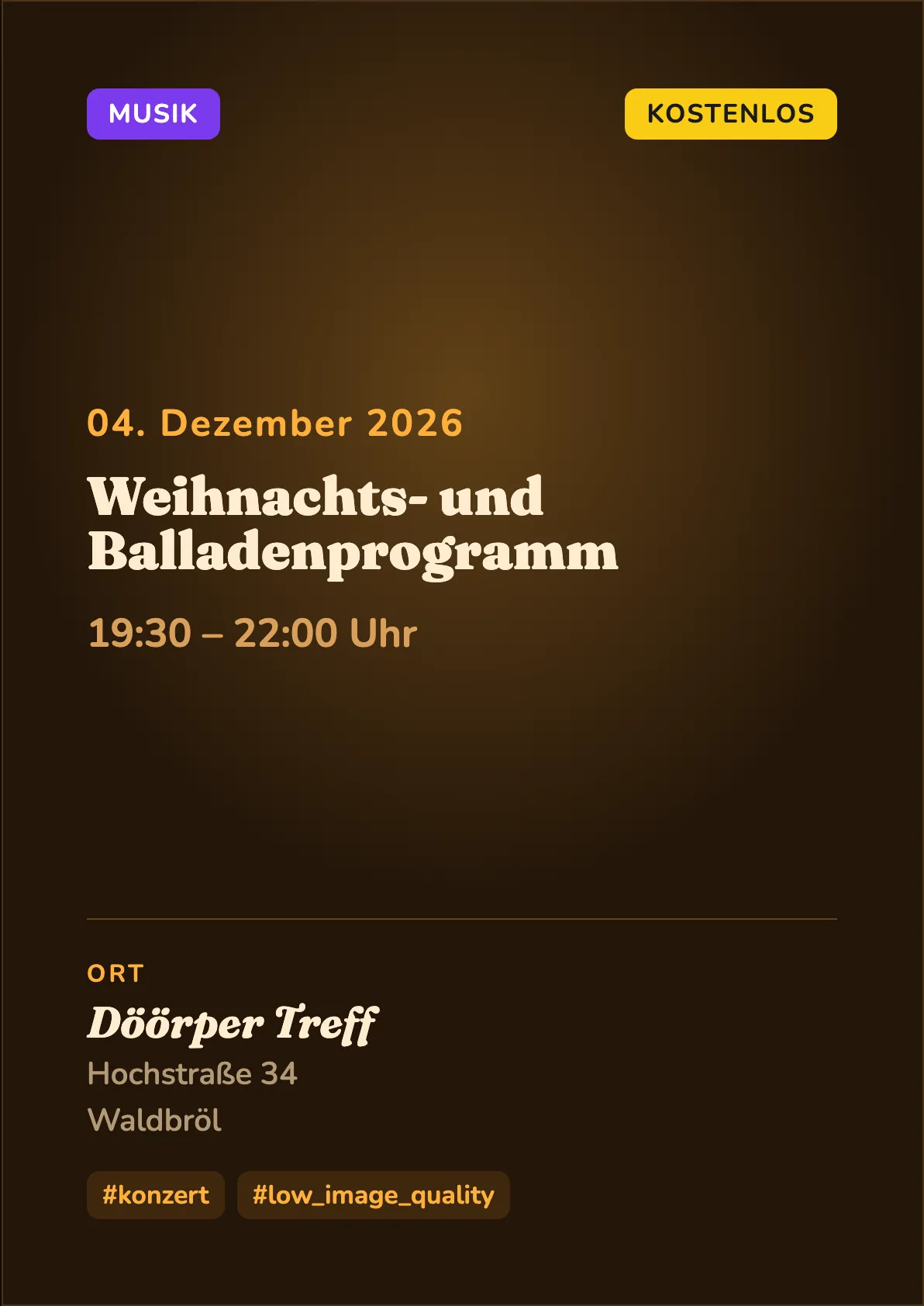 Veranstaltungsflyer