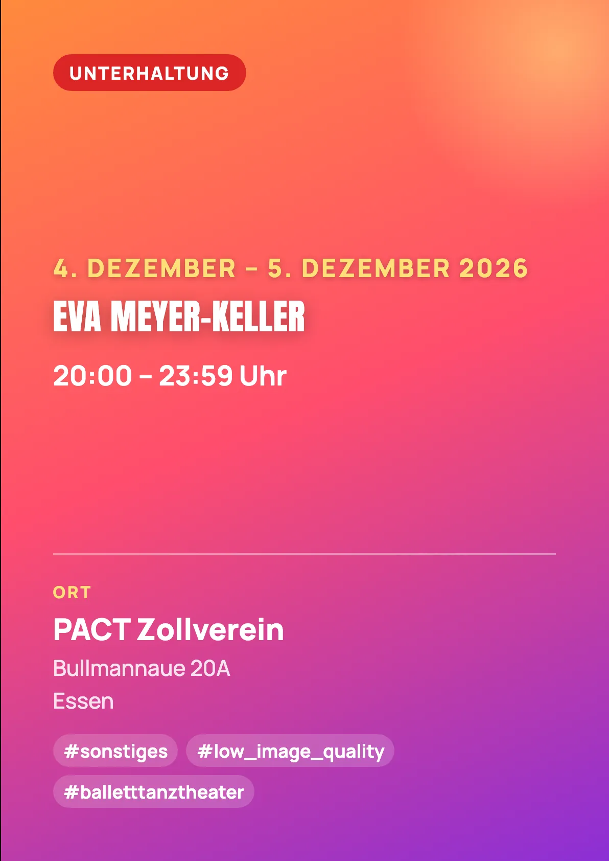 Veranstaltungsflyer