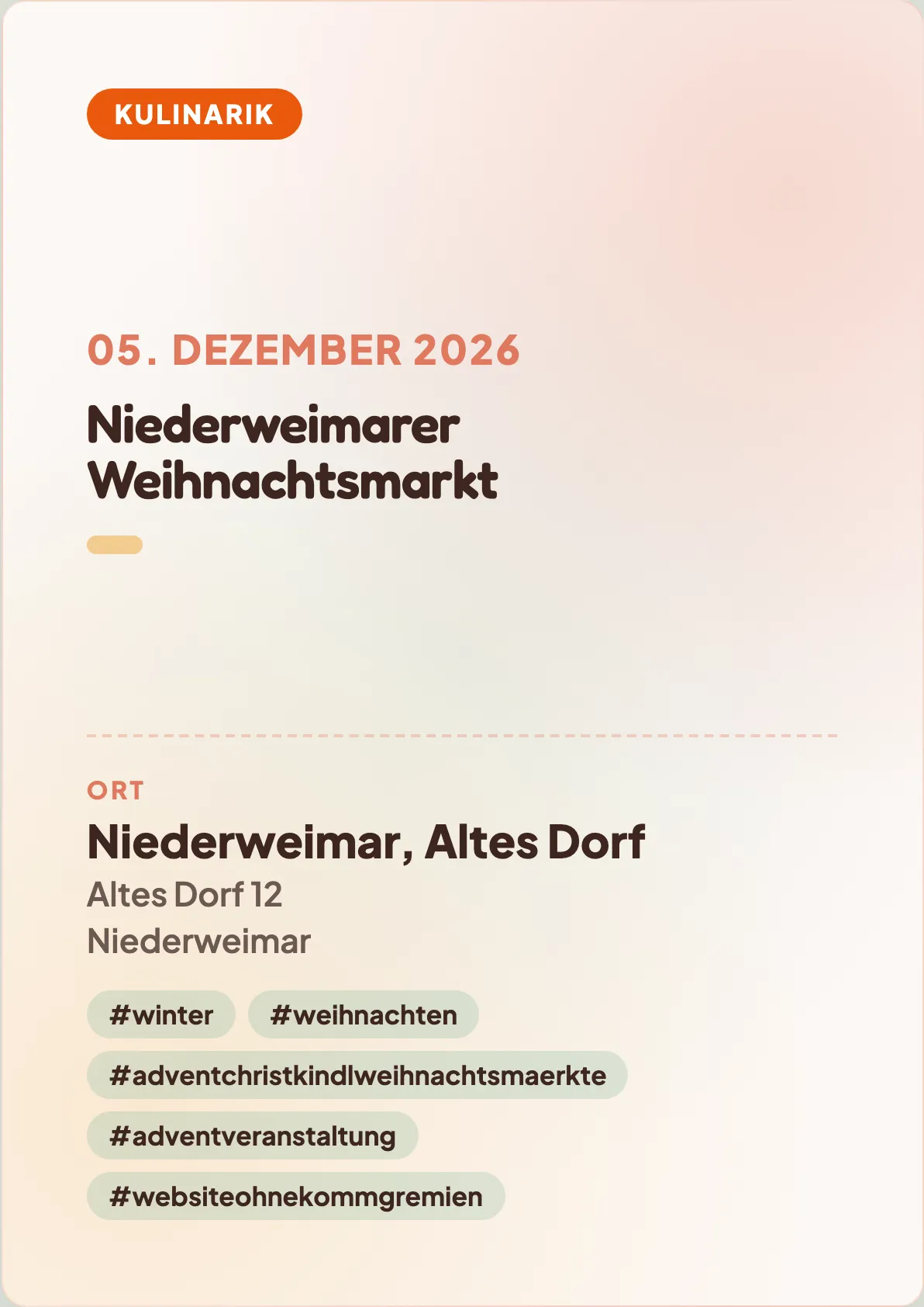 Veranstaltungsflyer