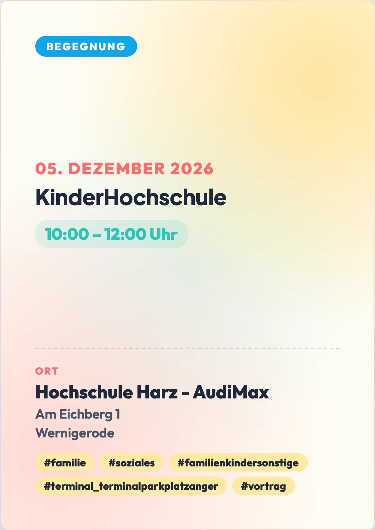 Veranstaltungsflyer