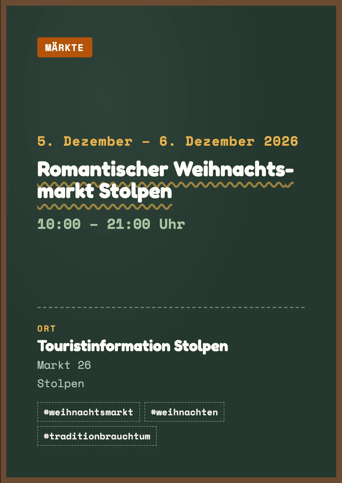 Veranstaltungsflyer