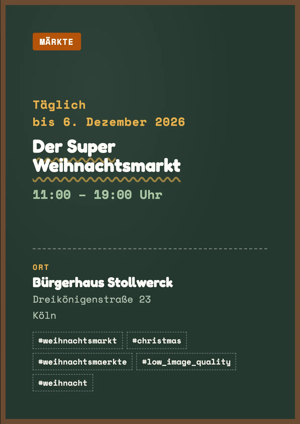 Veranstaltungsflyer