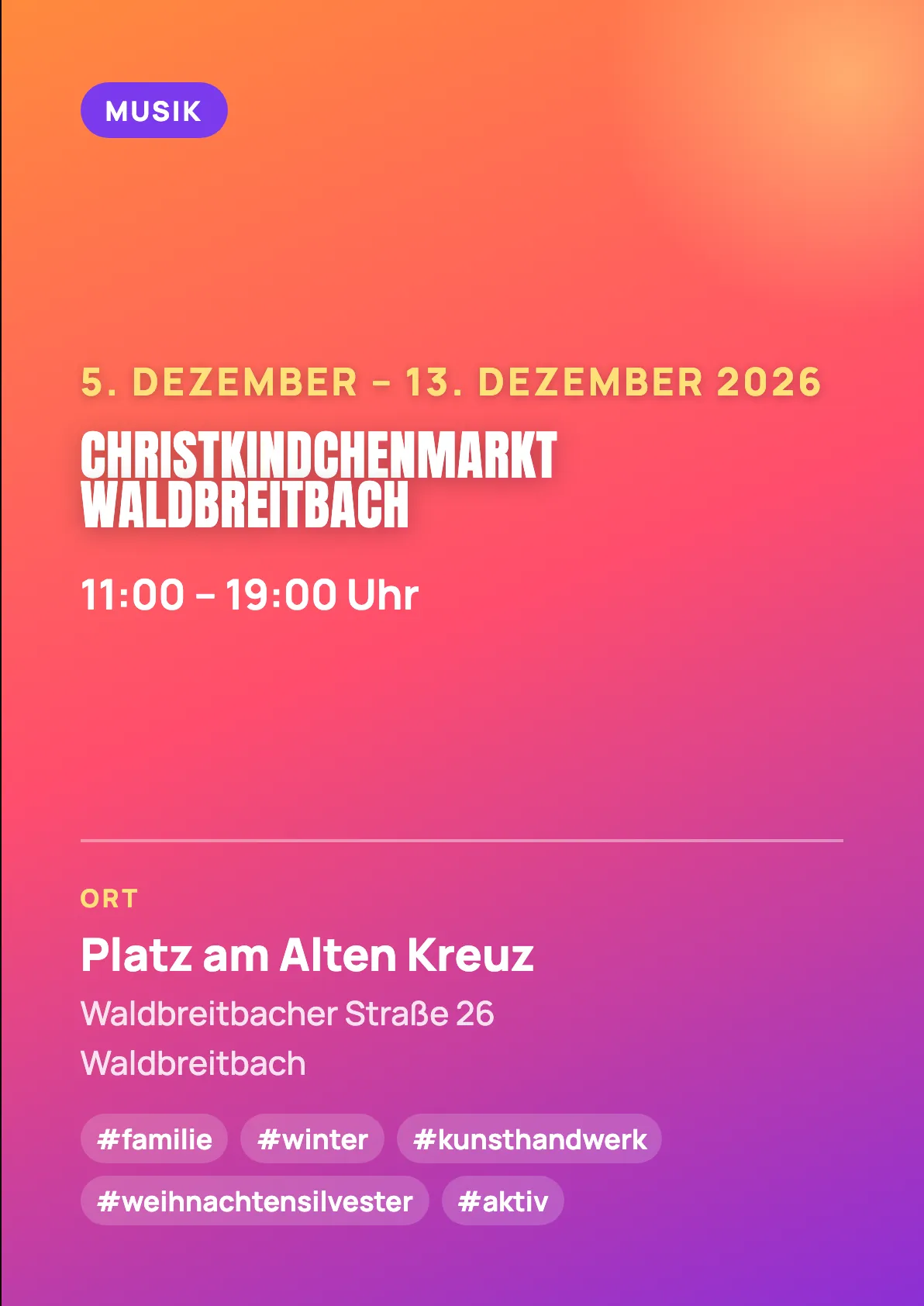 Veranstaltungsflyer