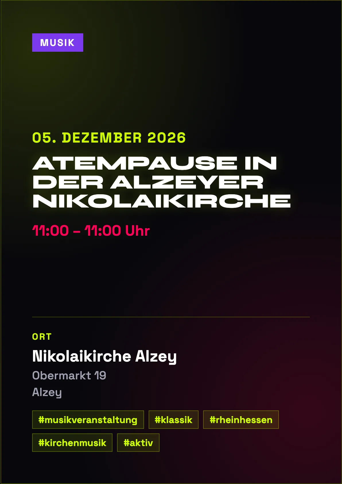 Veranstaltungsflyer
