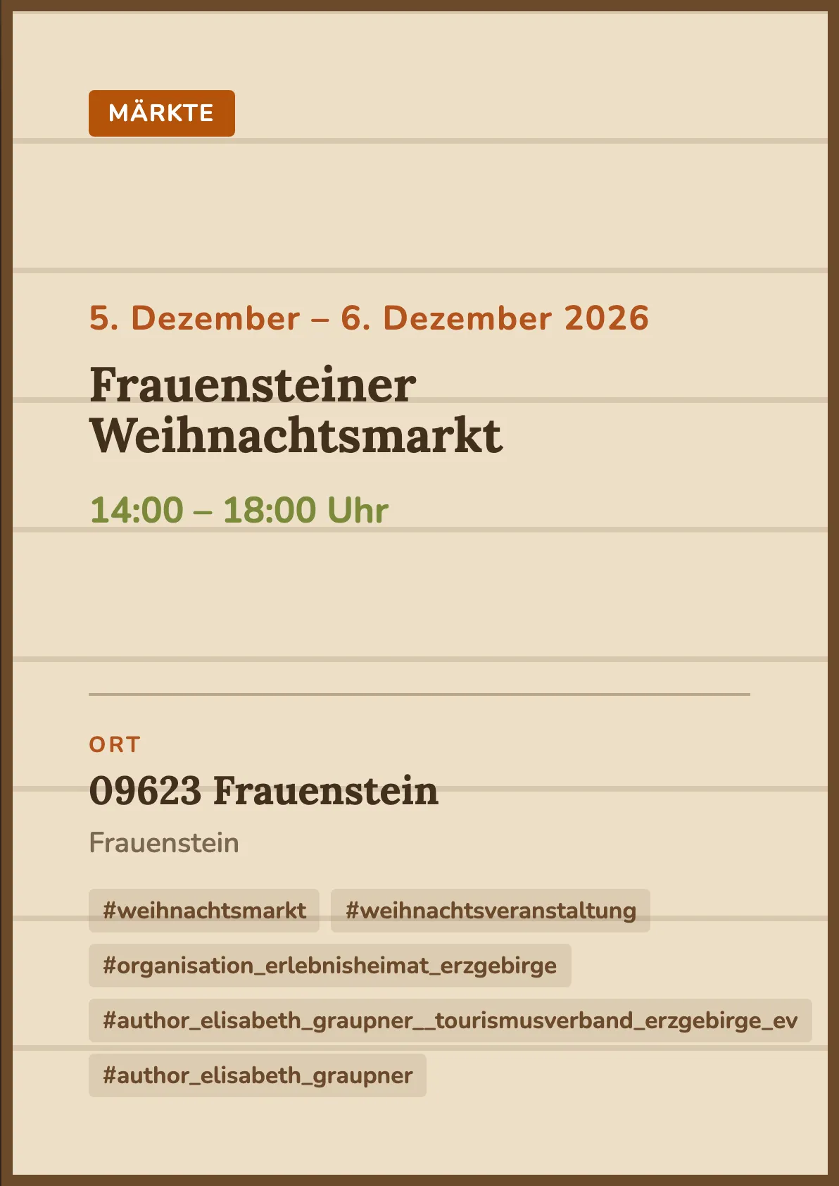 Veranstaltungsflyer